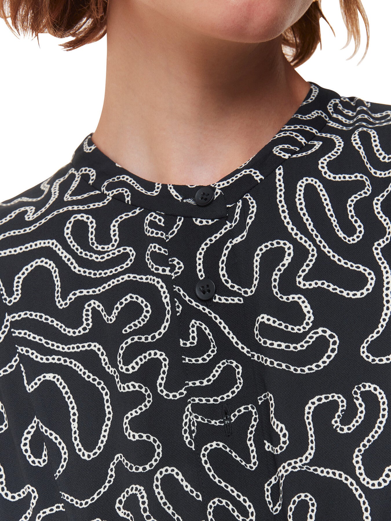 Chain Print Flippy Dress