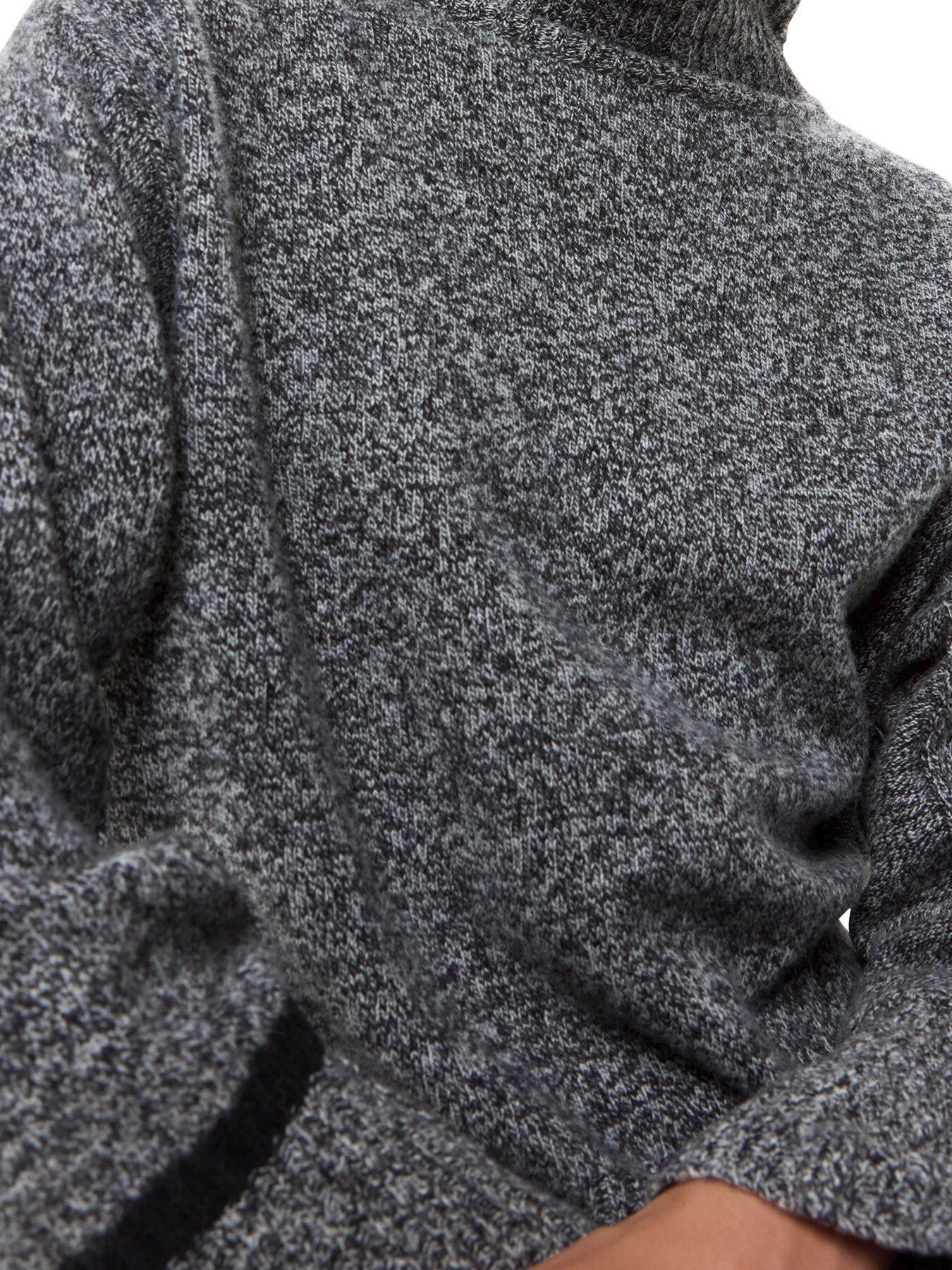 Wool Fleck Roll Neck Knit