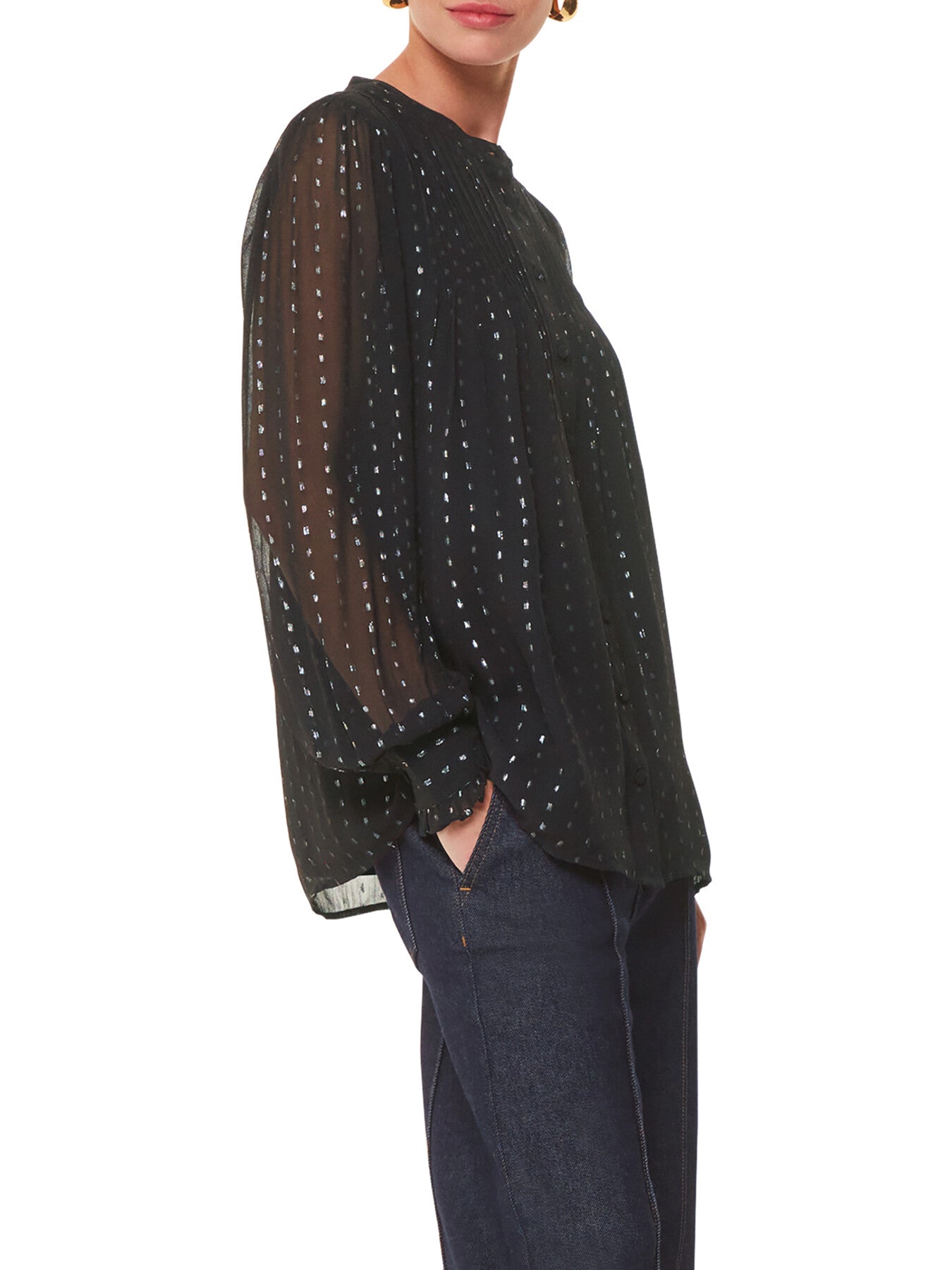 Metallic Stripe Shirt