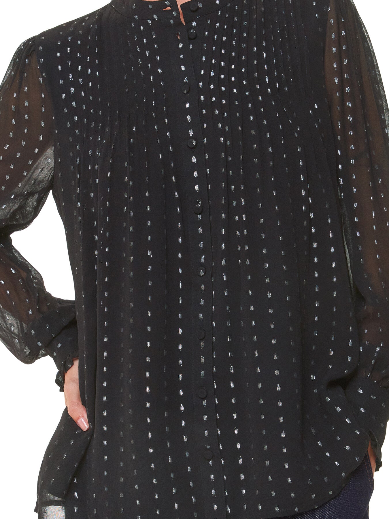 Metallic Stripe Shirt