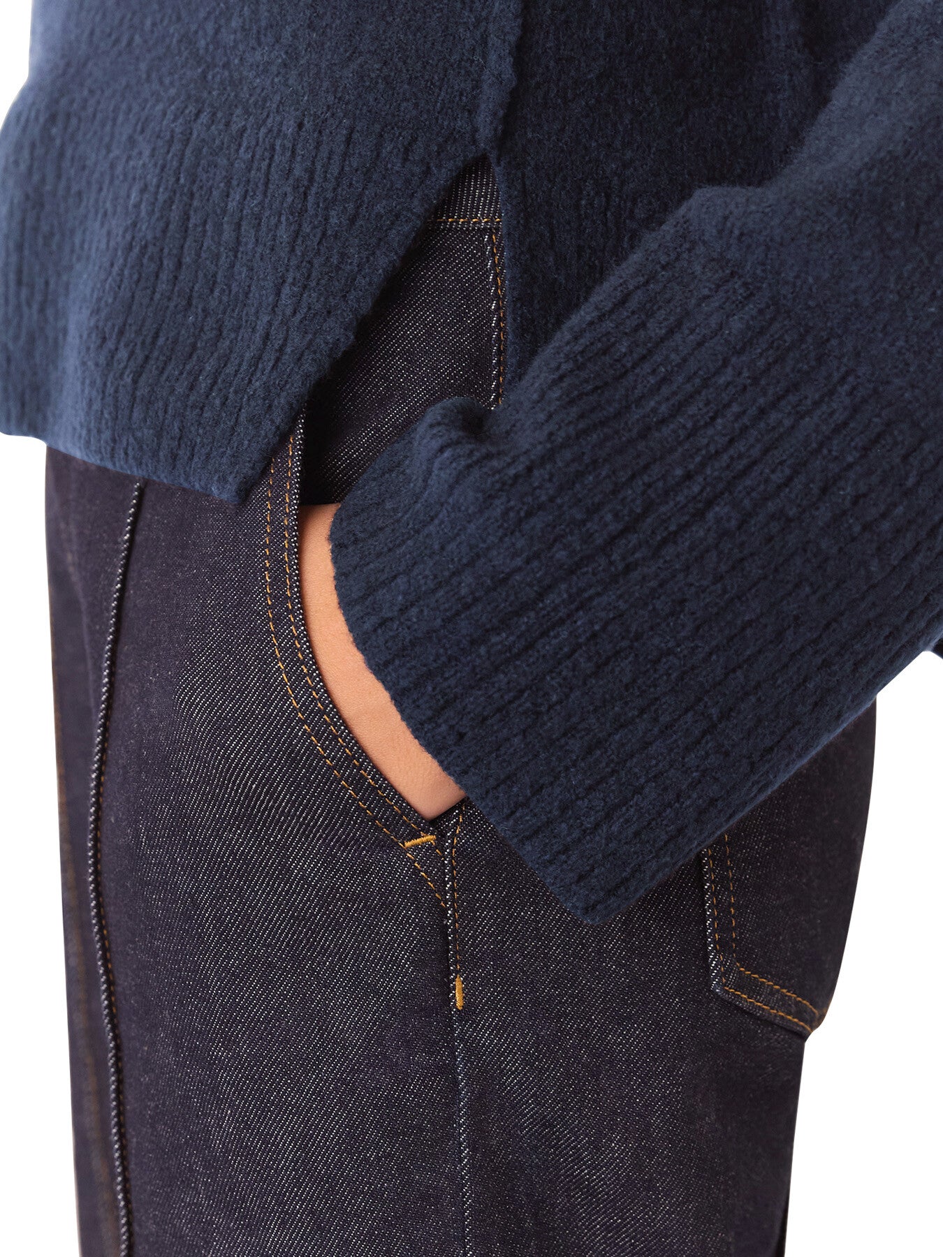 Wool Mix Side Split Knit