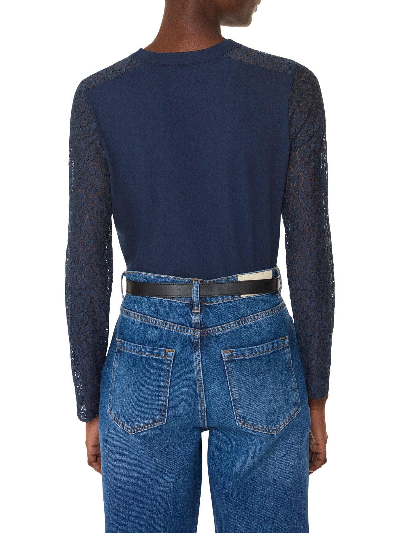 Lace Sleeve Detail Top