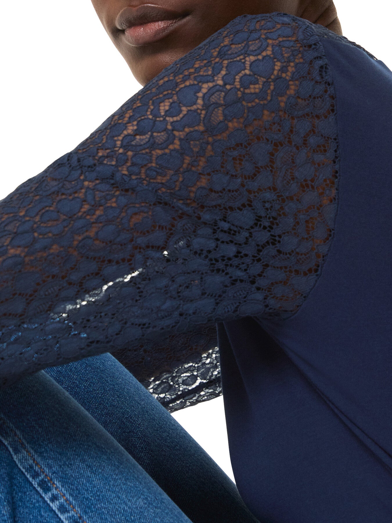 Lace Sleeve Detail Top