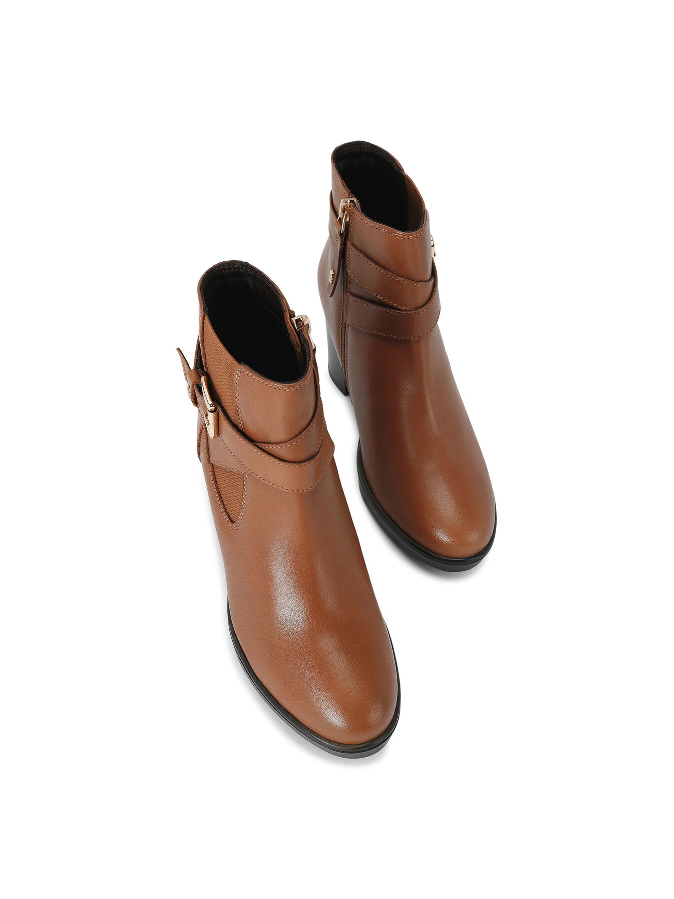 Sage Leather Ankle Boots