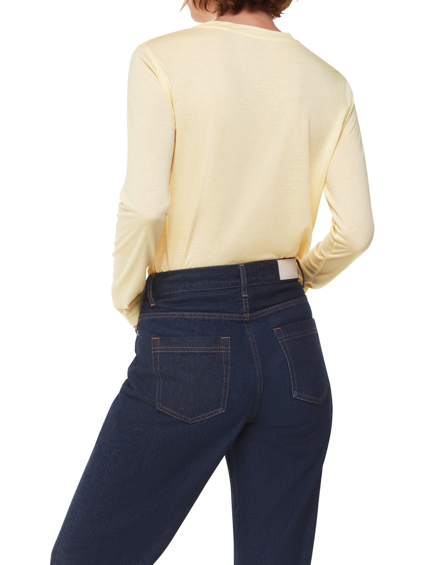 Wool Blend Crew Neck Top