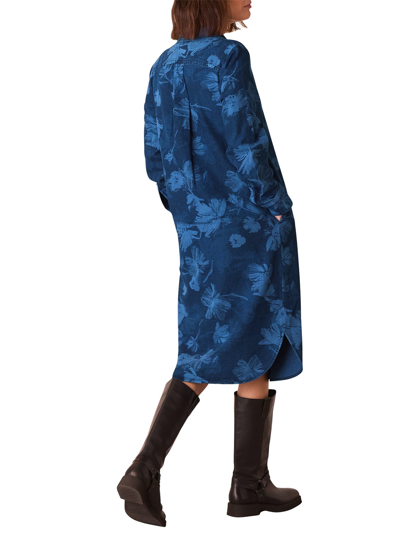 Chalk Print Shirt Dress
