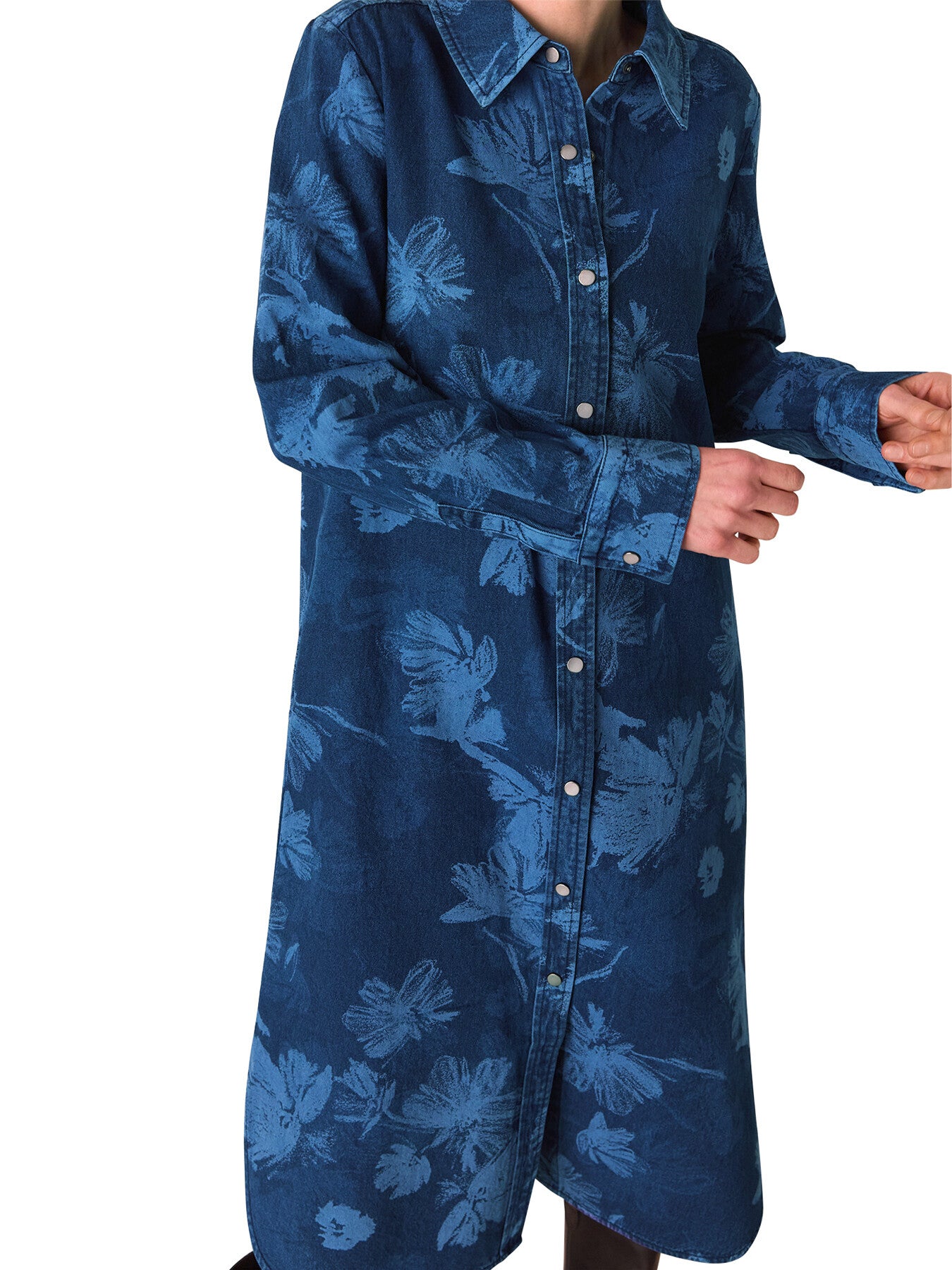 Chalk Print Shirt Dress