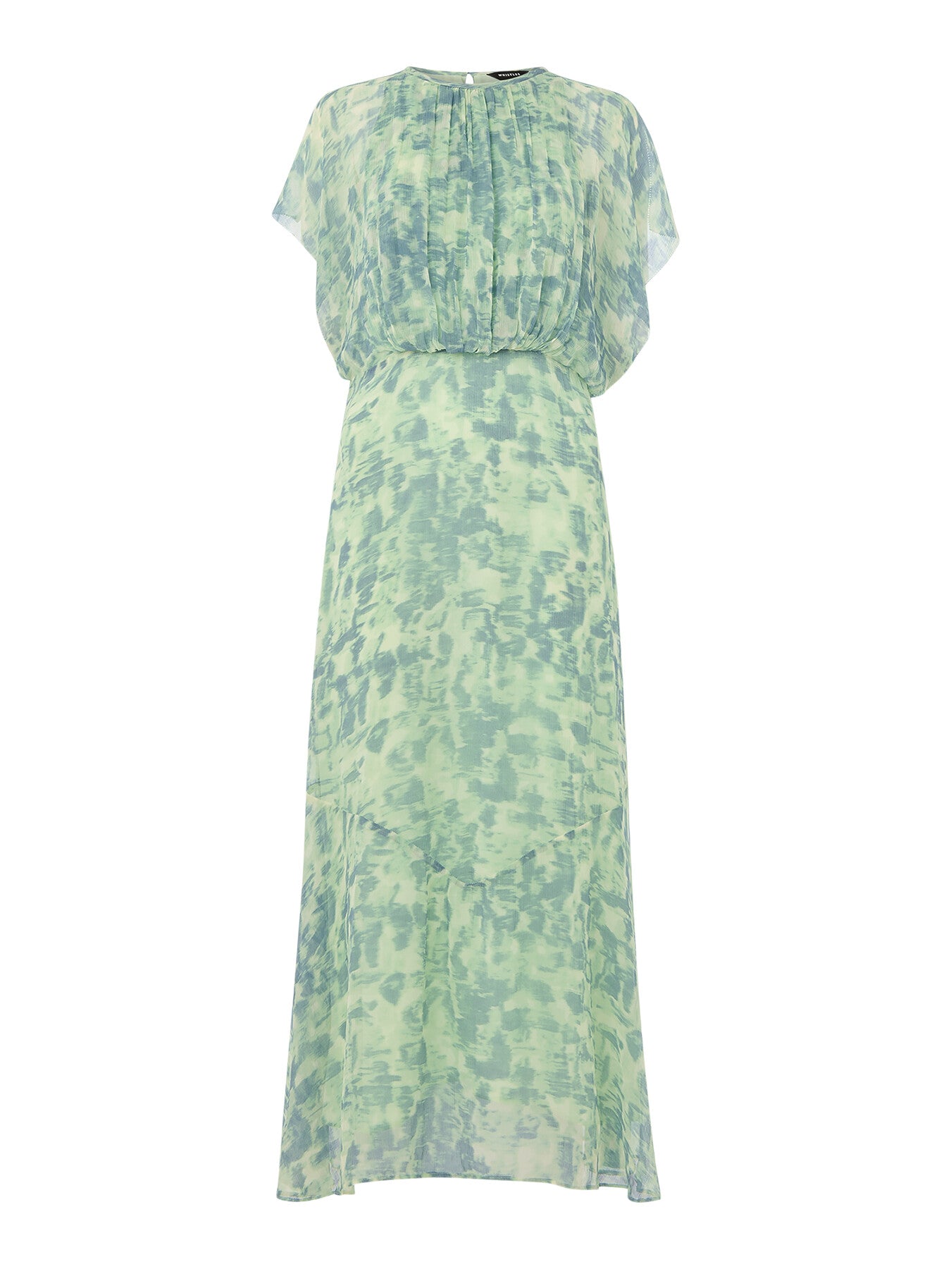 Dashed Brush Marks Midi Dress