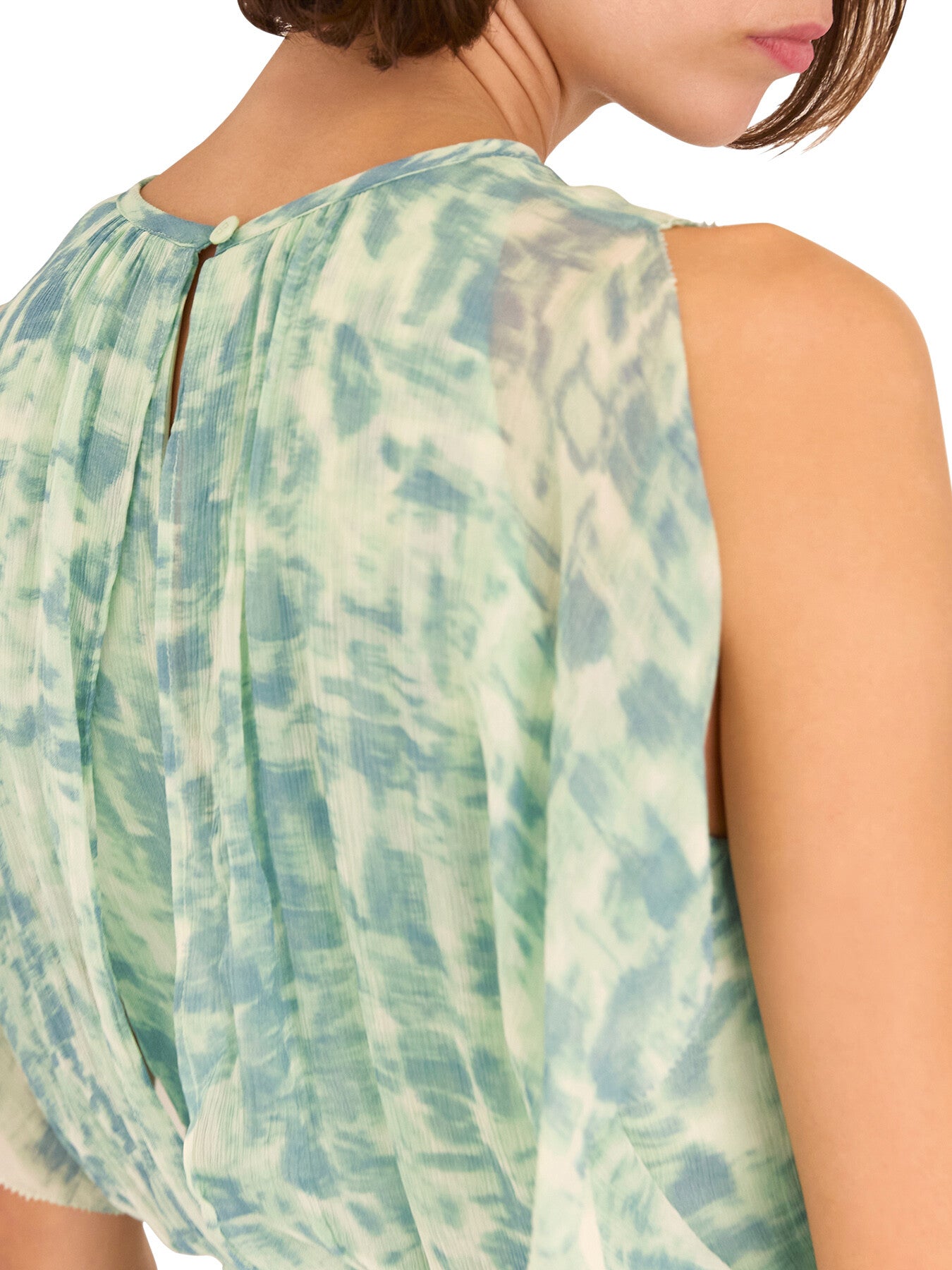 Dashed Brush Marks Midi Dress