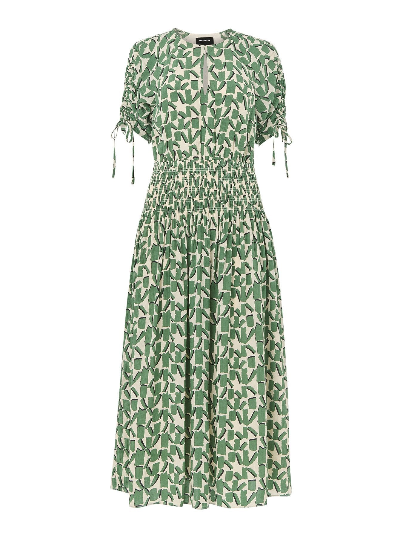 Abstract Squares Midi Dress