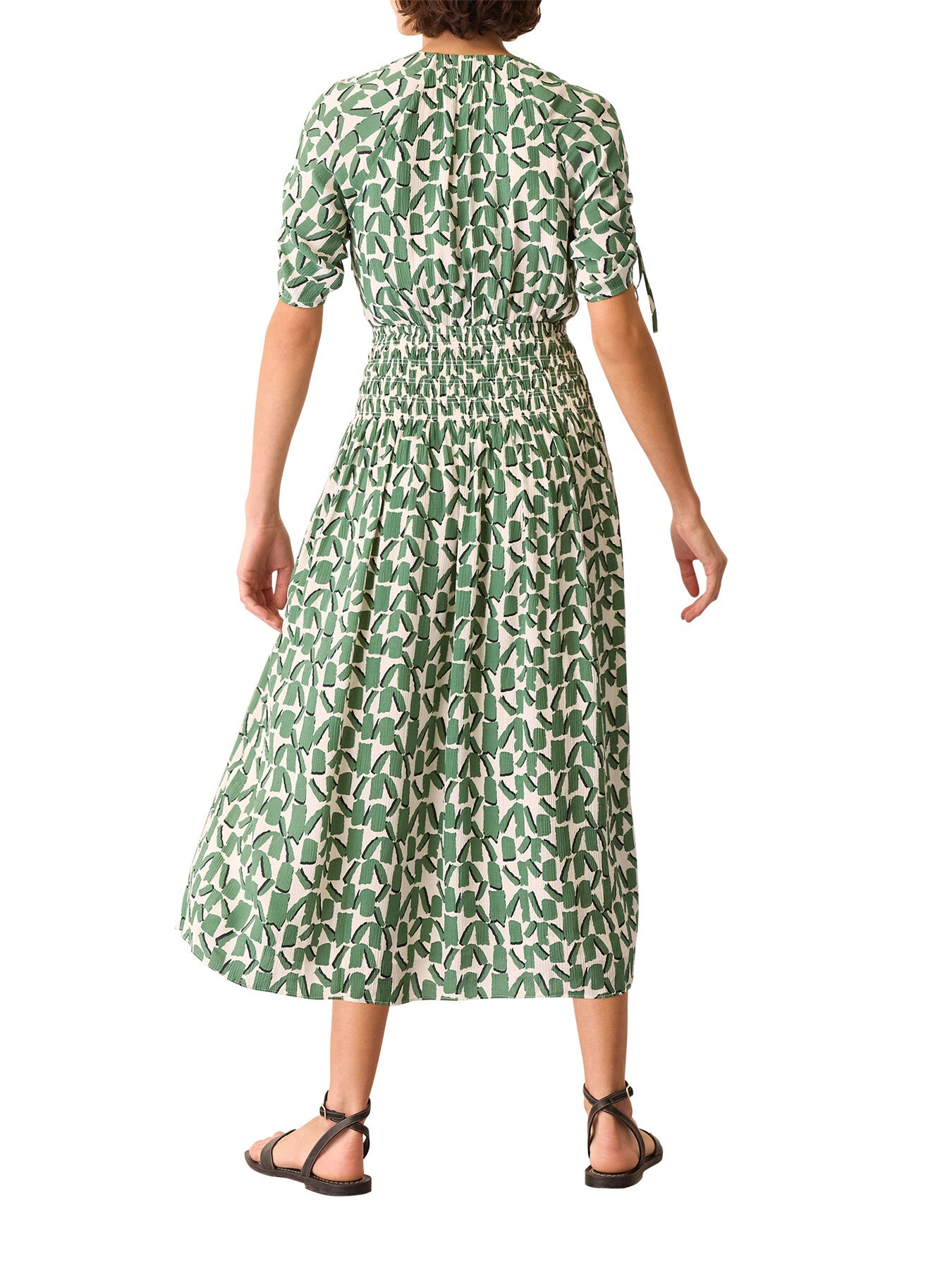 Abstract Squares Midi Dress