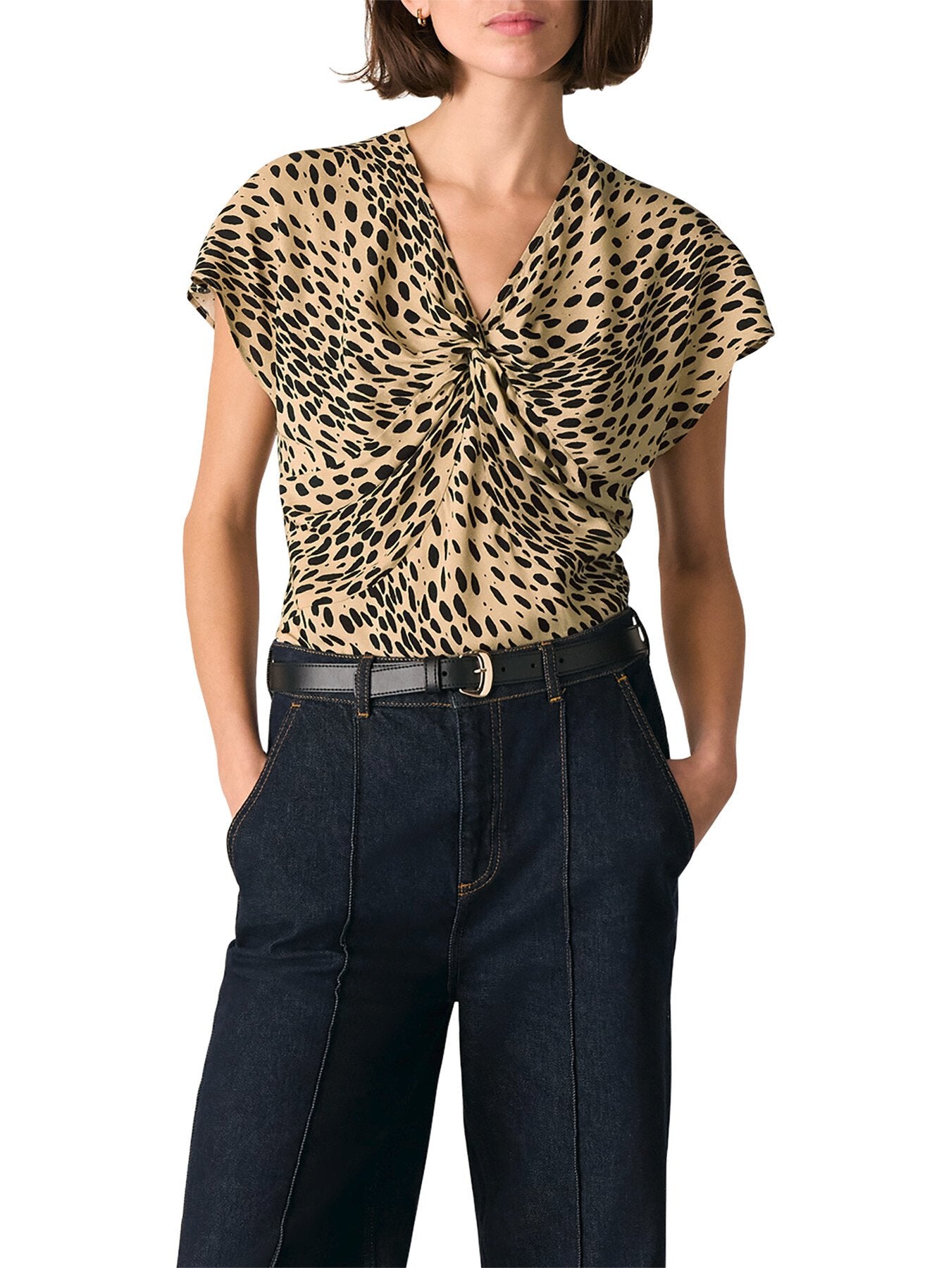 Animal Spot Print Blouse