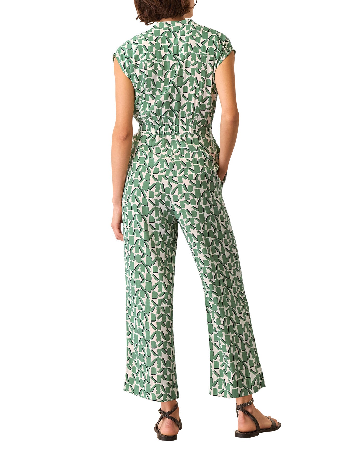 Abstract Squares Jumpsuit