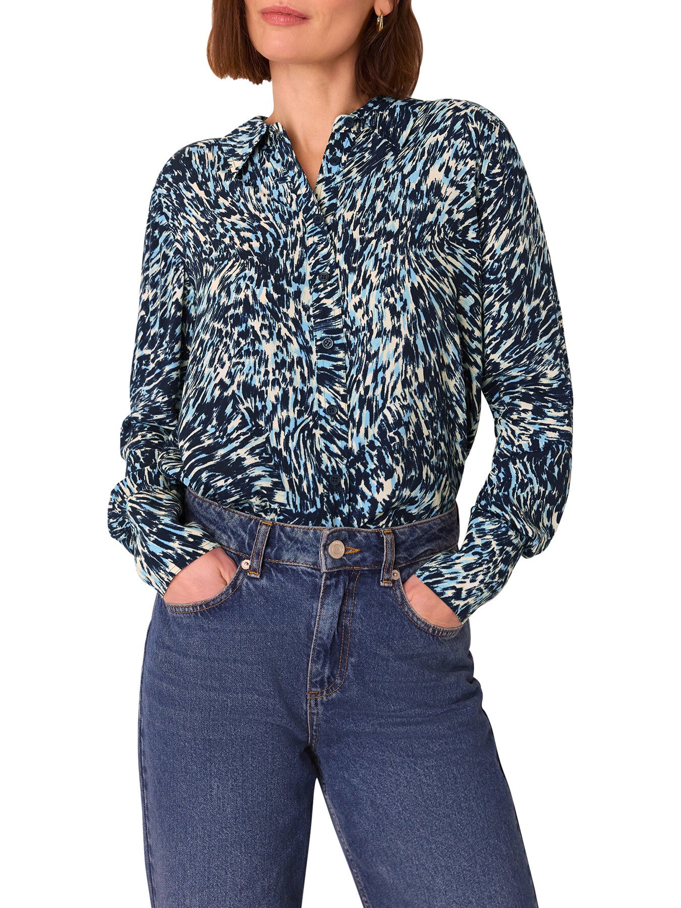 Leopard Swirl Print Shirt
