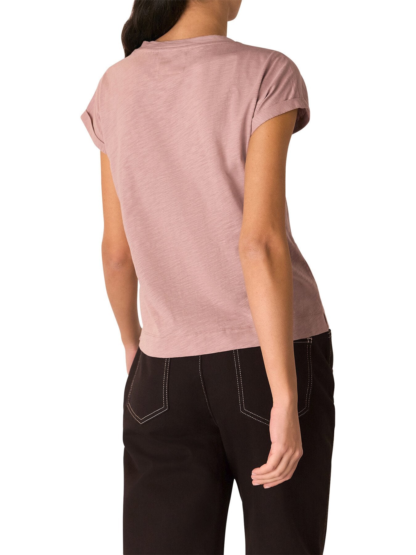 Willa V Neck Cap Sleeve Tee