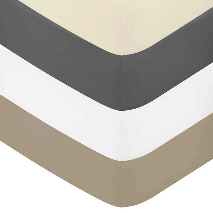 400 Thread Count Sateen Fitted Sheet