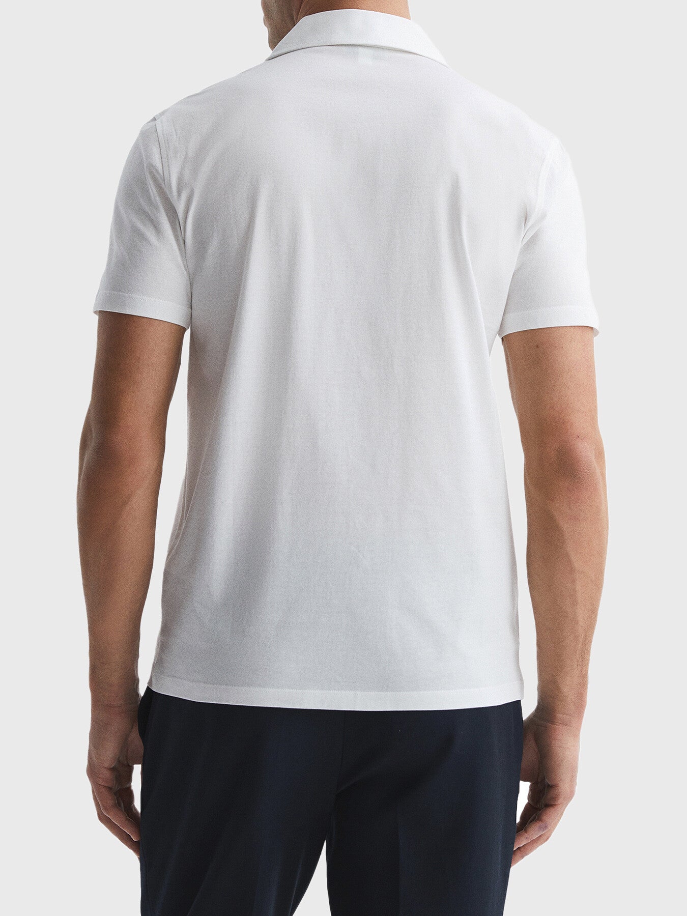 Caspa Mercerised Jersey Cuban Collar Shirt