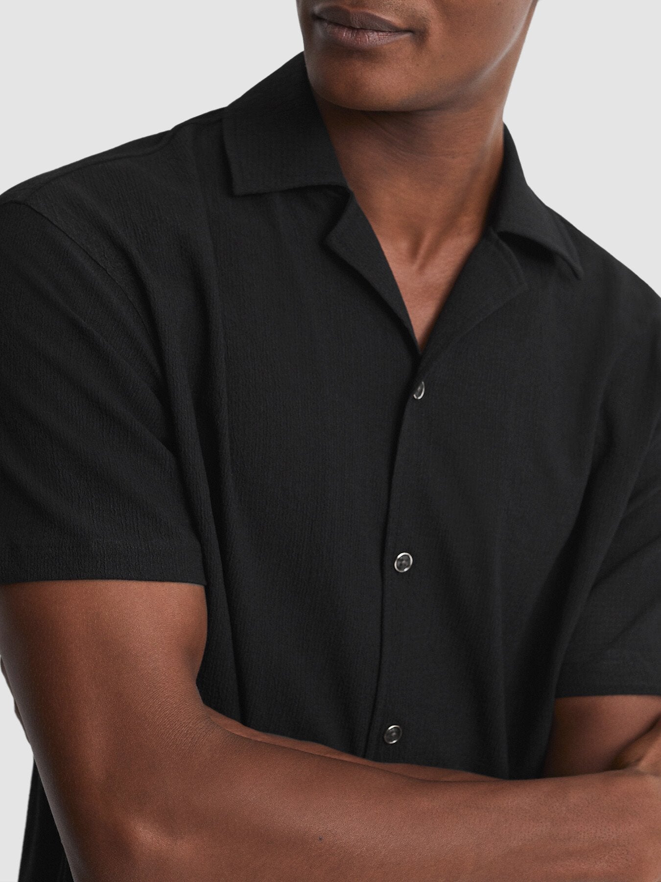 Hunt Textured Cuban Collar Shirt