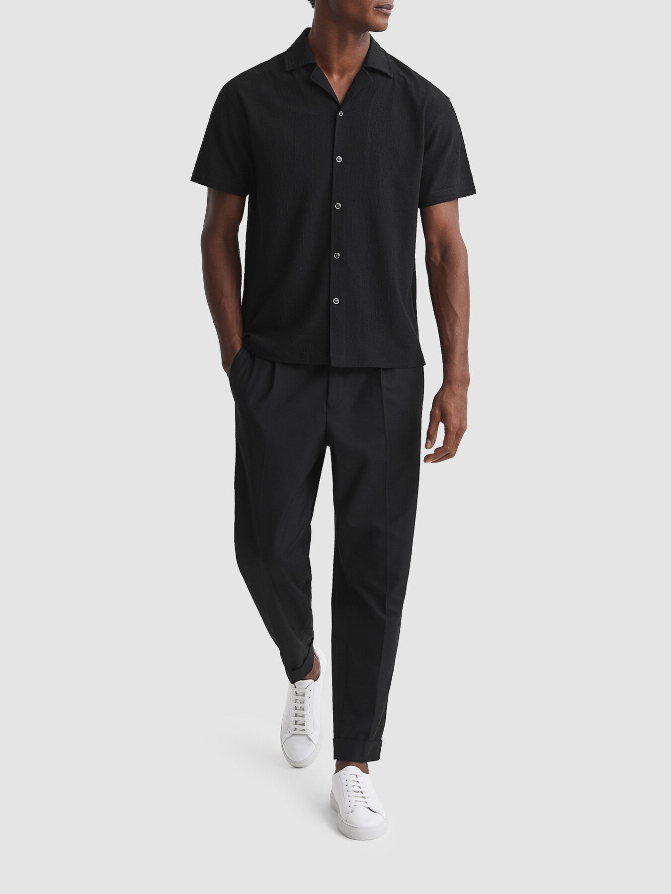 Hunt Textured Cuban Collar Shirt