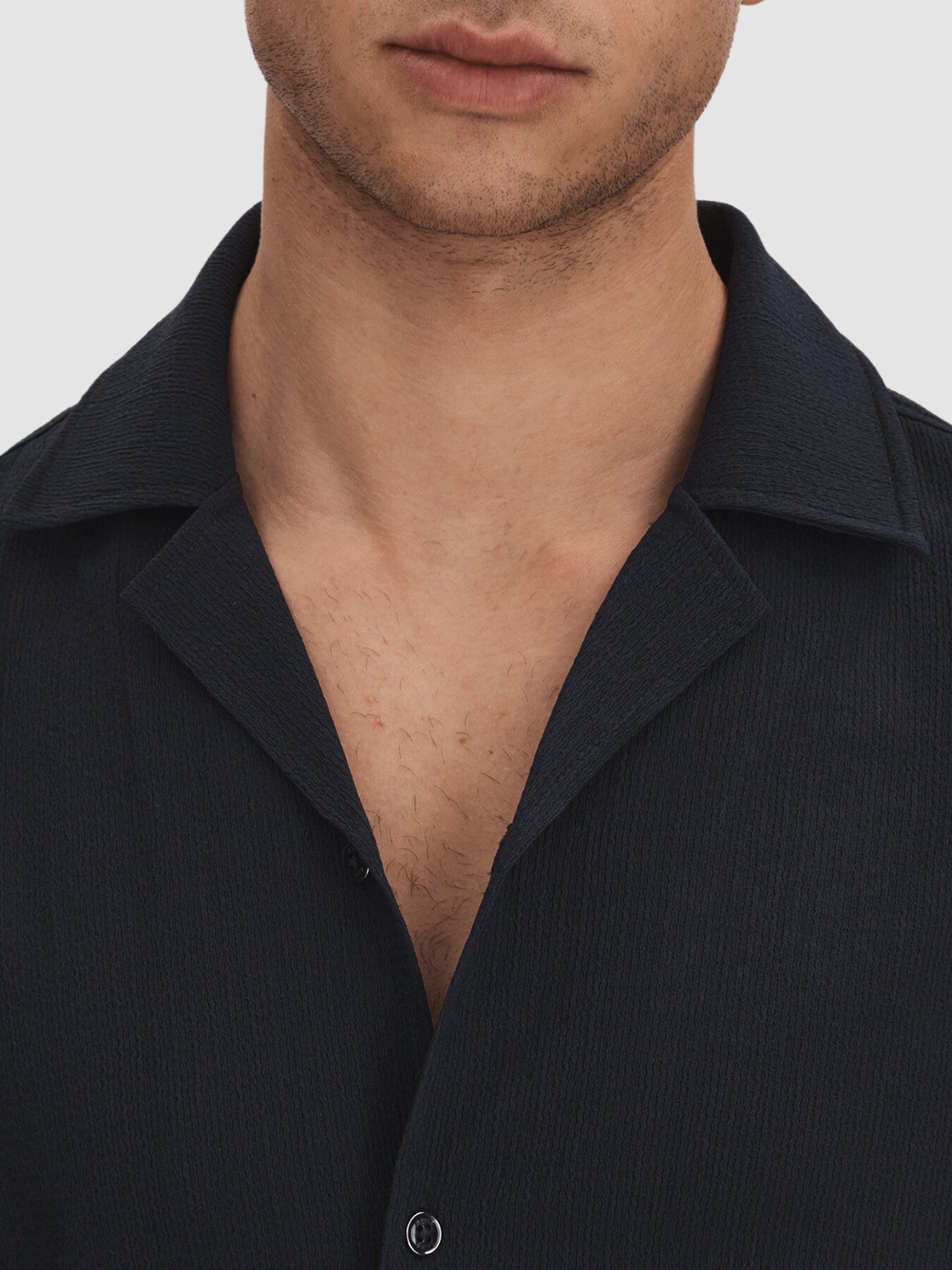Hunt Textured Cuban Collar Shirt