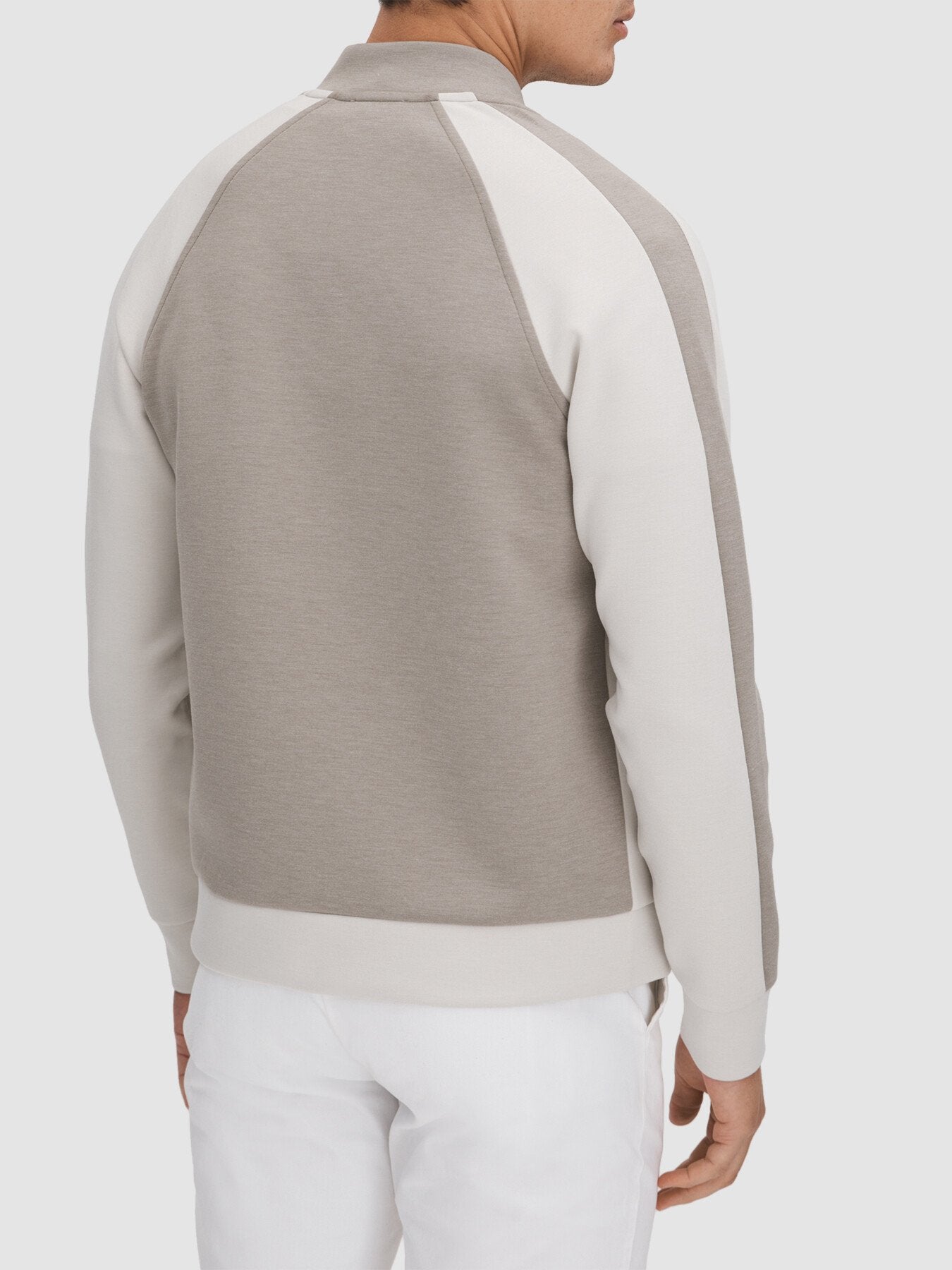 Pelham Colourblock Jersey Bomber Jacket