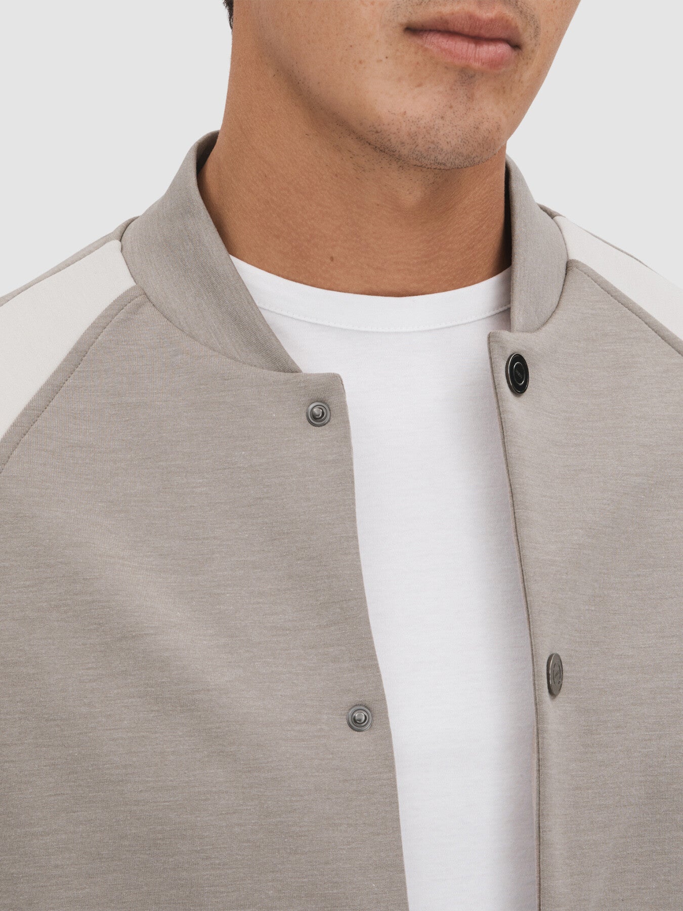 Pelham Colourblock Jersey Bomber Jacket