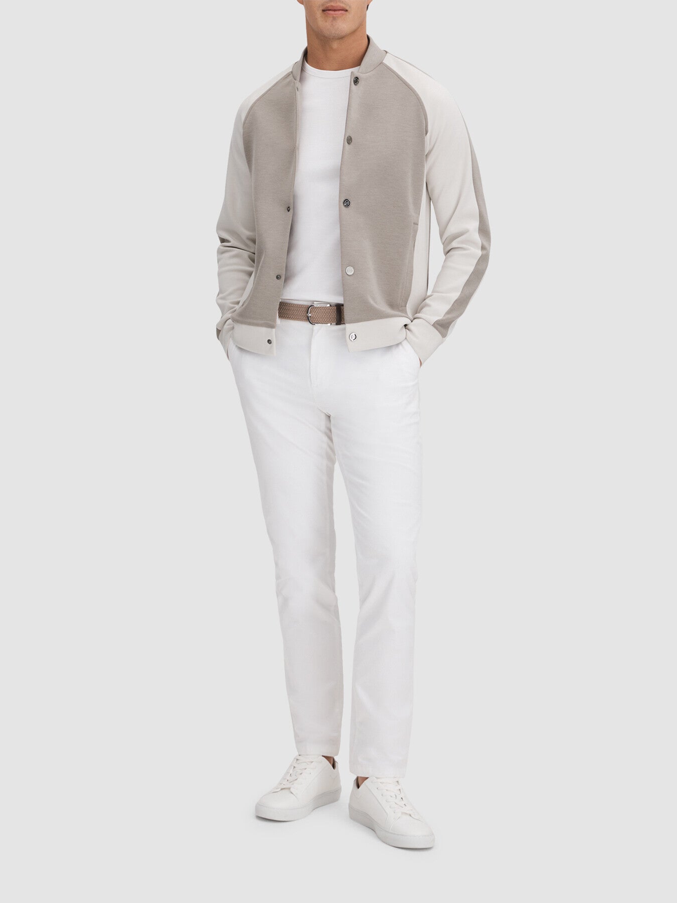 Pelham Colourblock Jersey Bomber Jacket