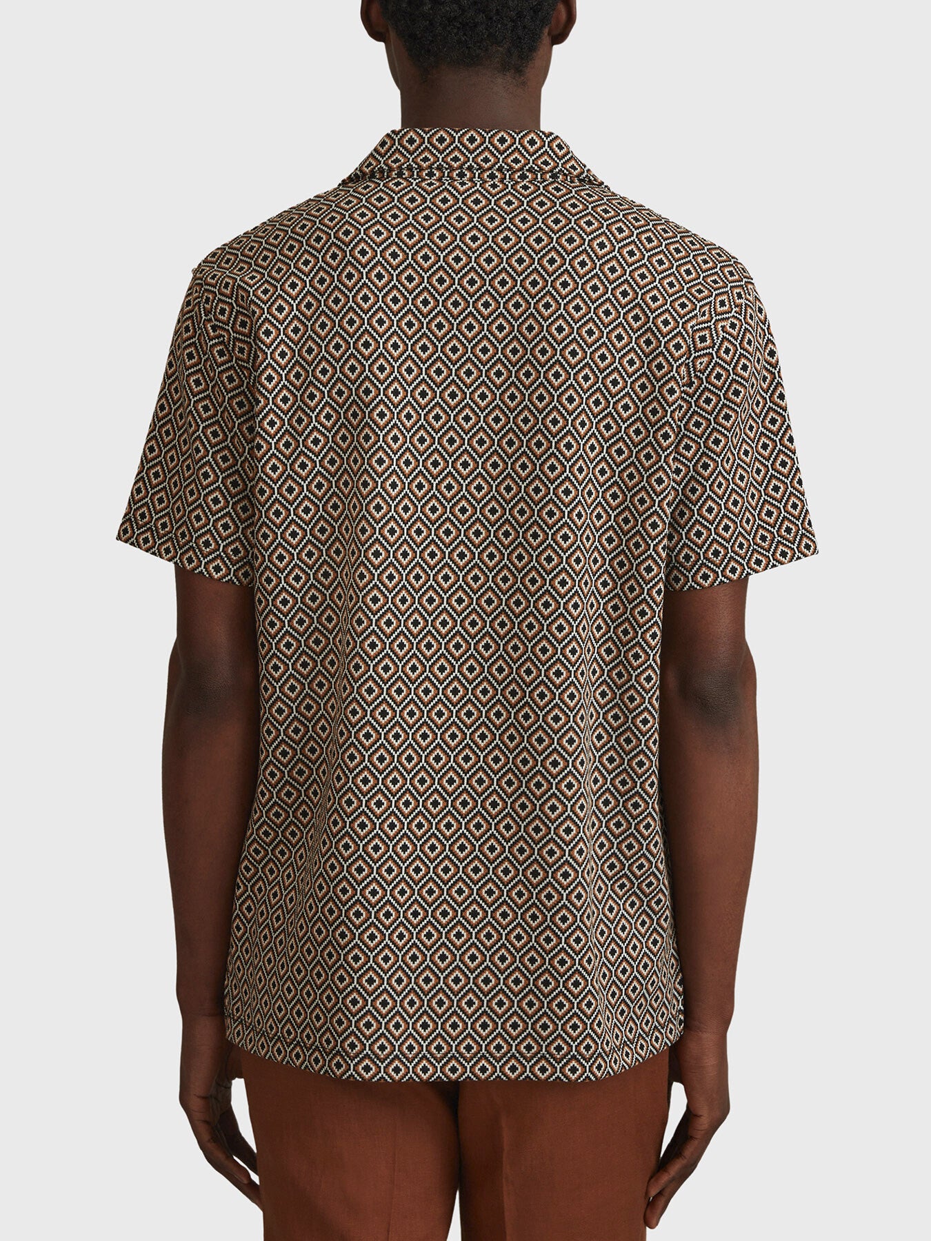 Grove Jacquard Cuban Collar Shirt