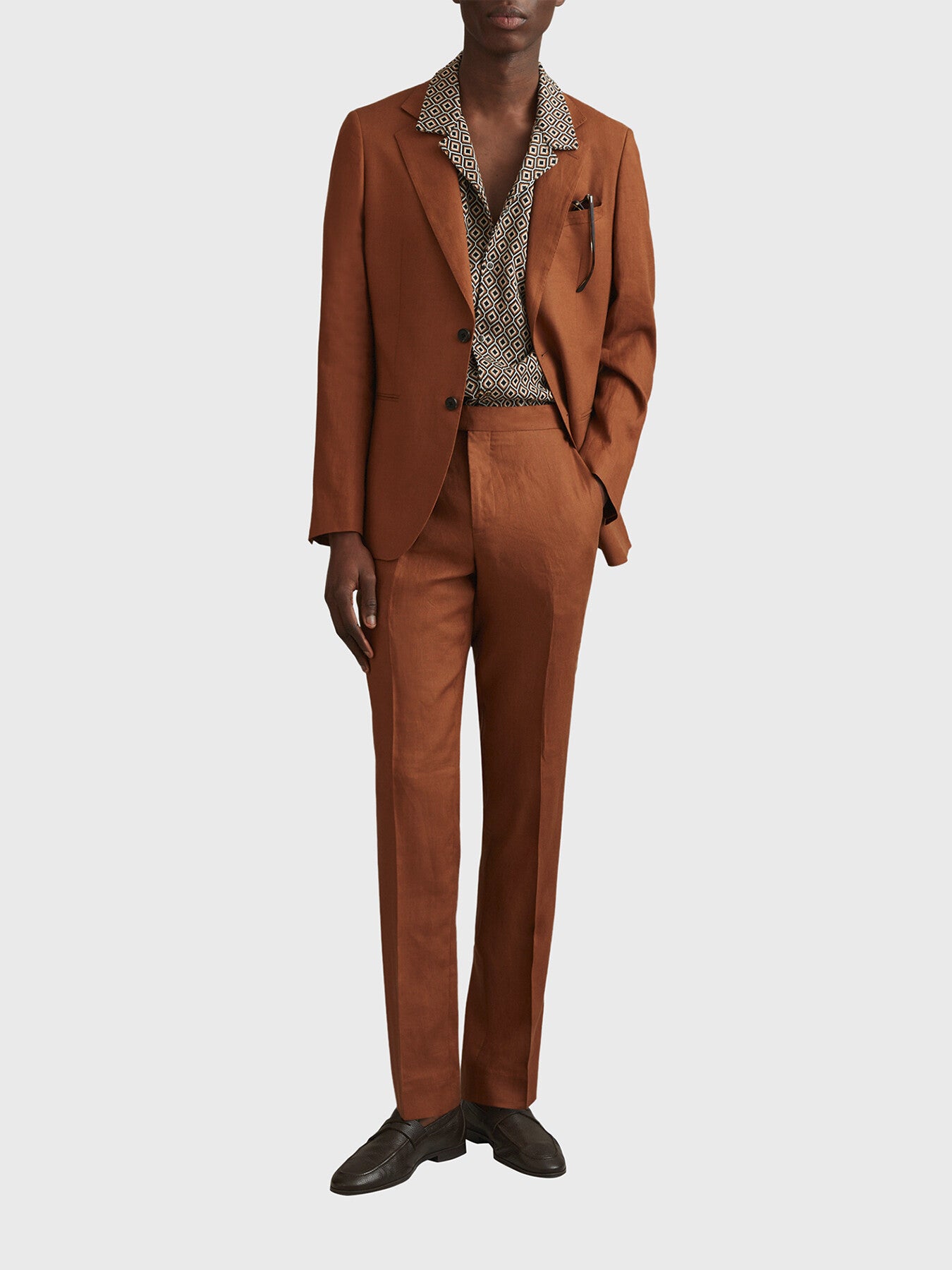 Grove Jacquard Cuban Collar Shirt