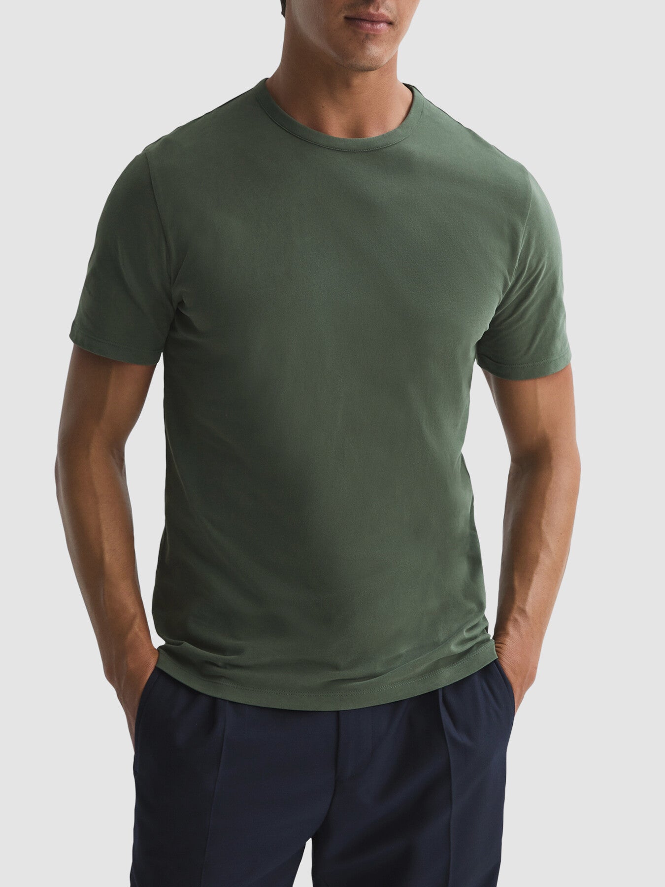 Melrose Garment Dye Crew Neck T-Shirt