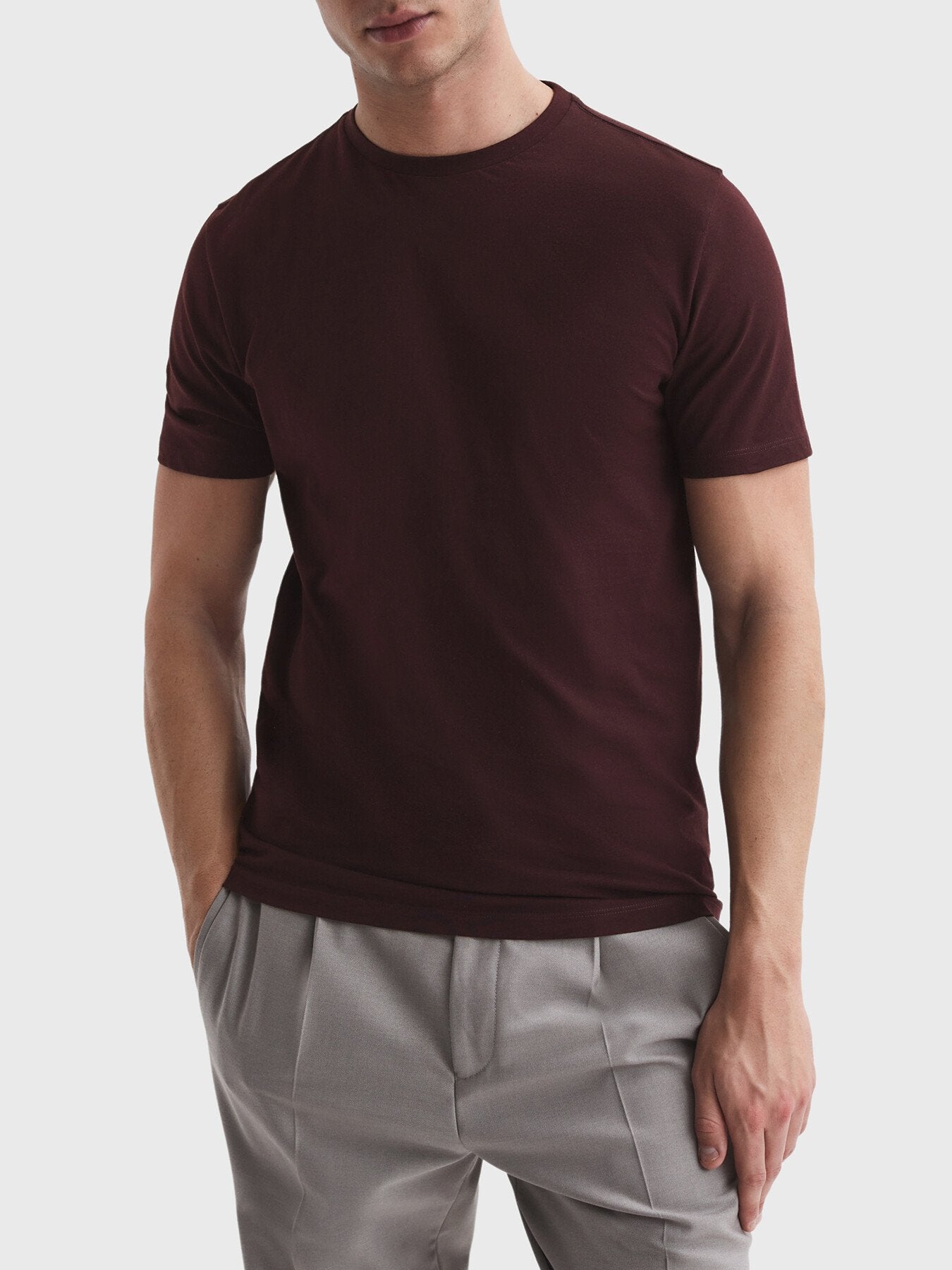 Deep RedBless Crew Neck T-Shirt