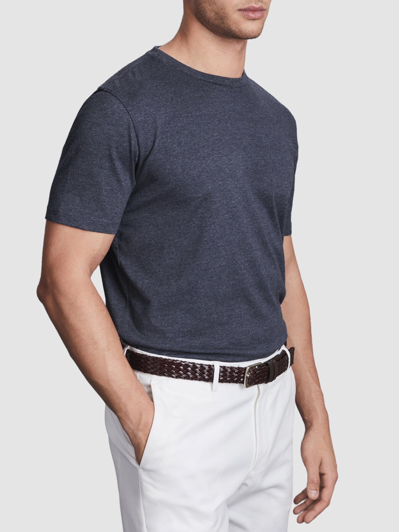 Bless Marl Cotton Marl Crew Neck T-Shirt