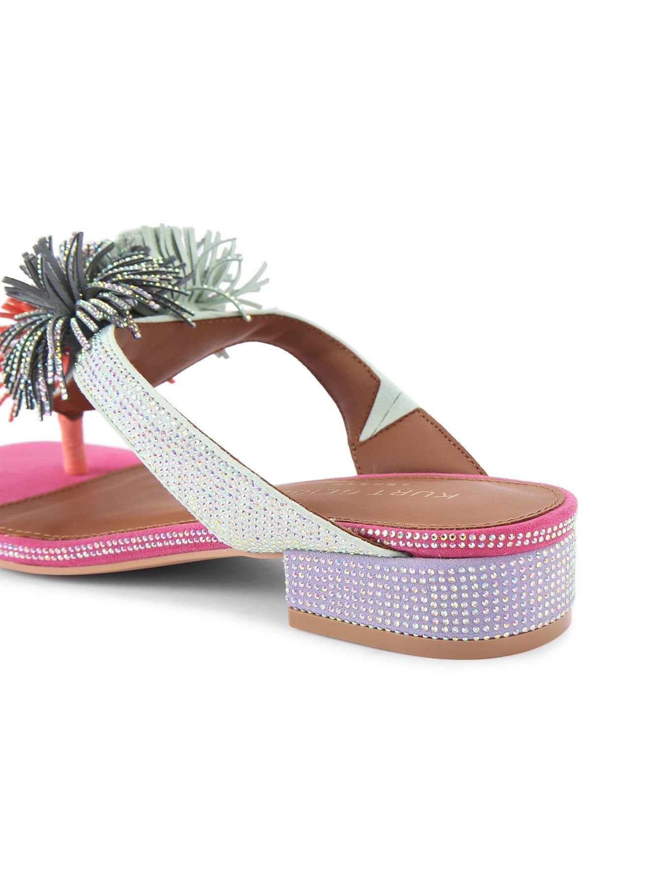 POM POM T-BAR FLAT SANDAL
