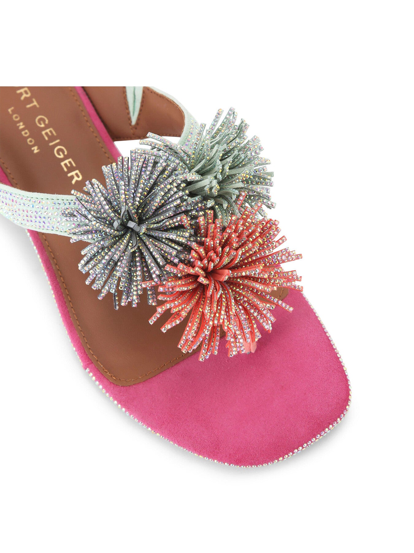 POM POM T-BAR FLAT SANDAL