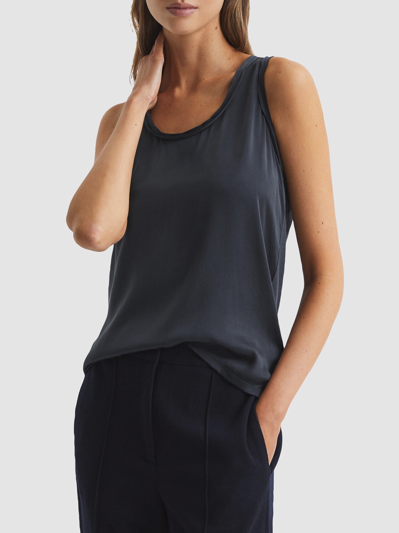 Riley Silk Front Vest