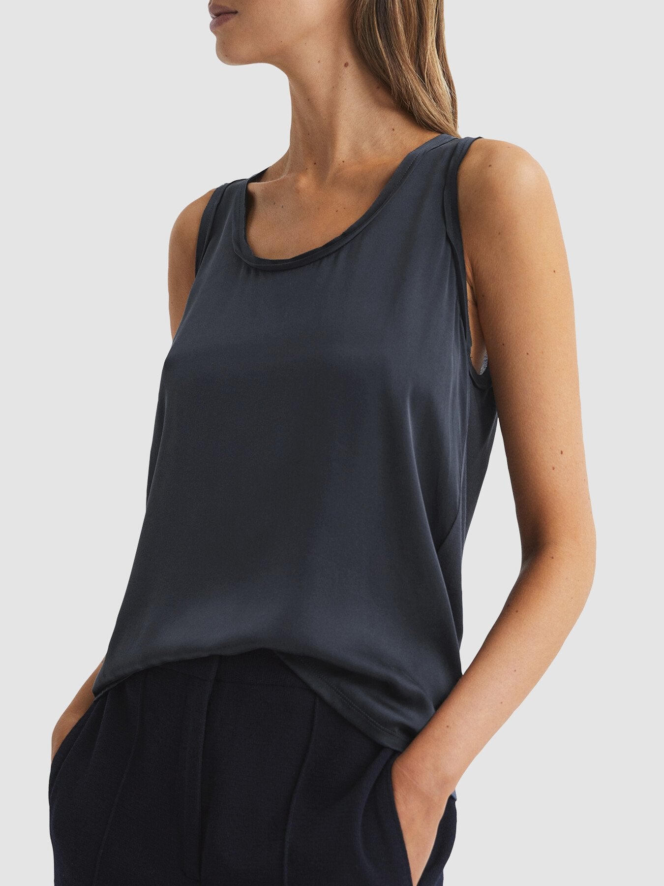 Riley Silk Front Vest