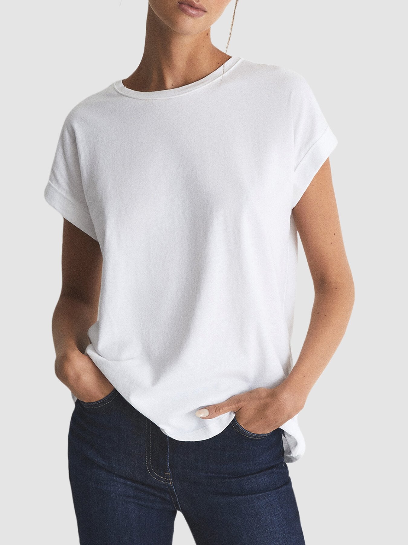 Tereza Cotton-Jersey Crew Neck T-Shirt