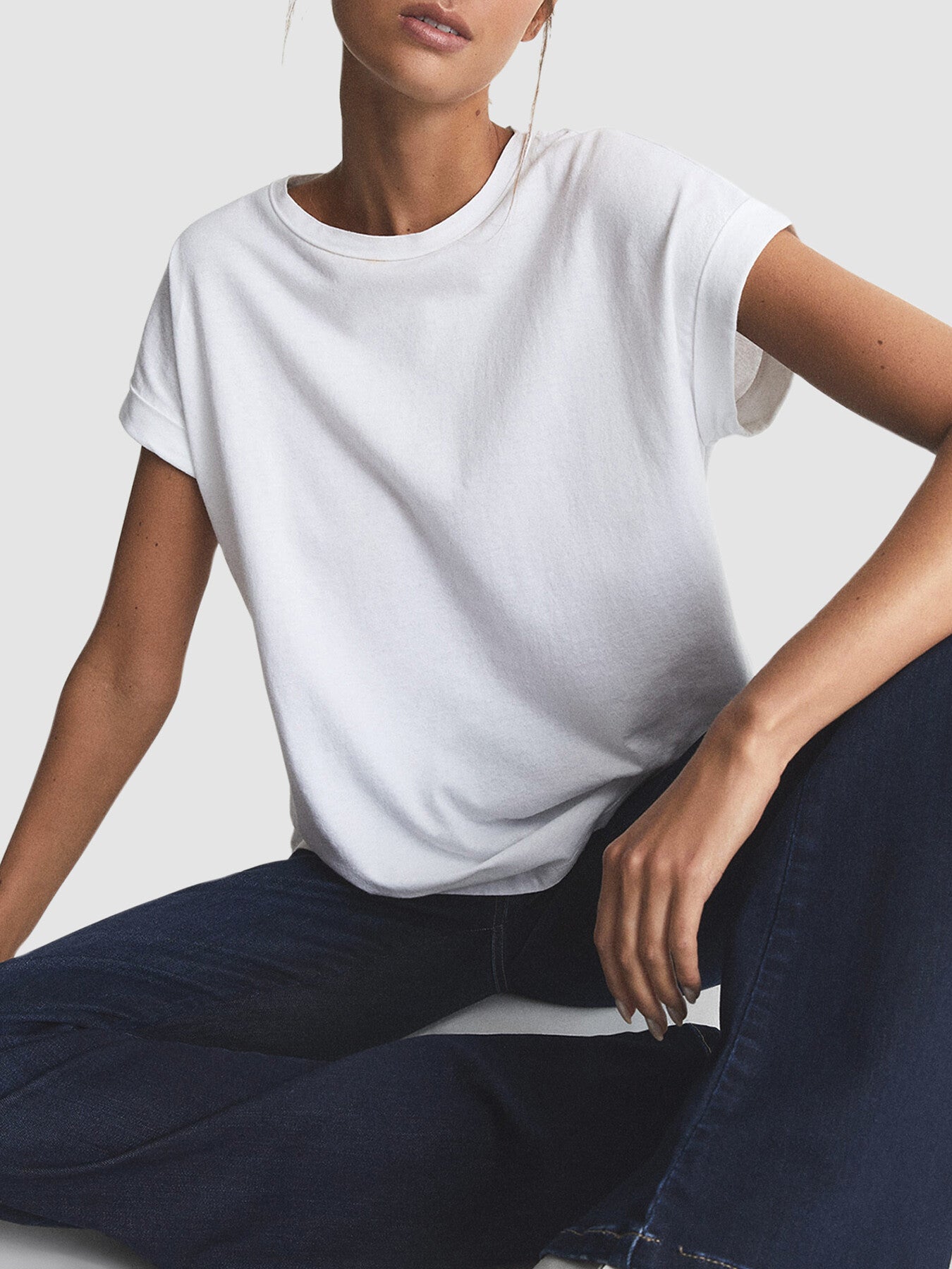 Tereza Cotton-Jersey Crew Neck T-Shirt
