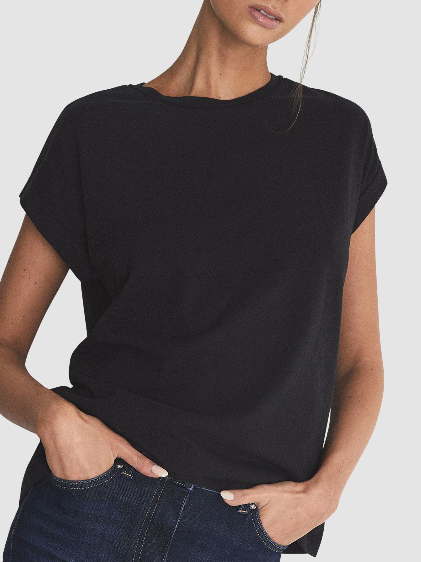 Tereza Cotton-Jersey Crew Neck T-Shirt