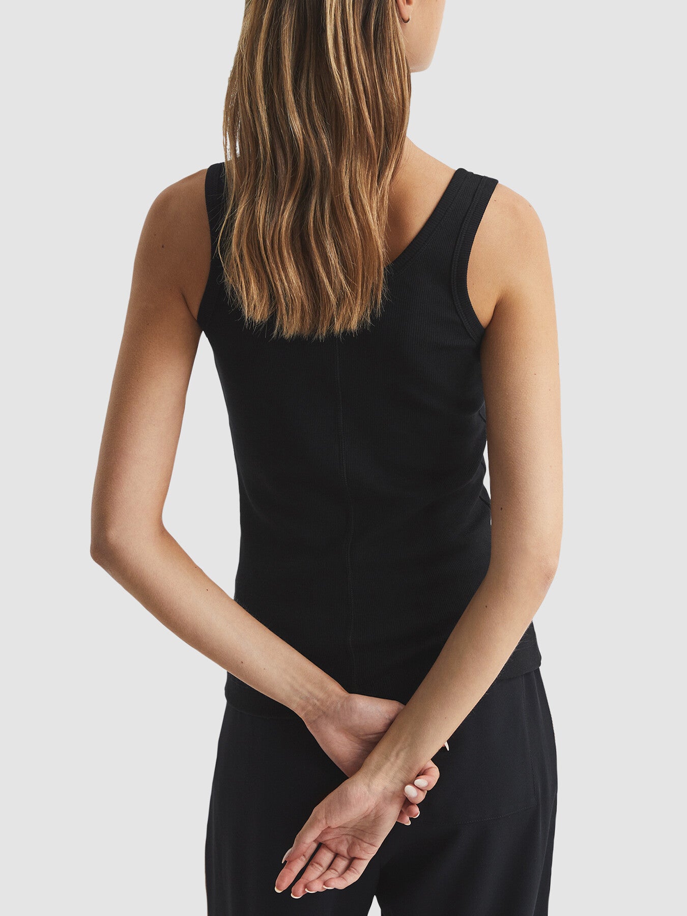Violet Scoop Neck Jersey Vest Top