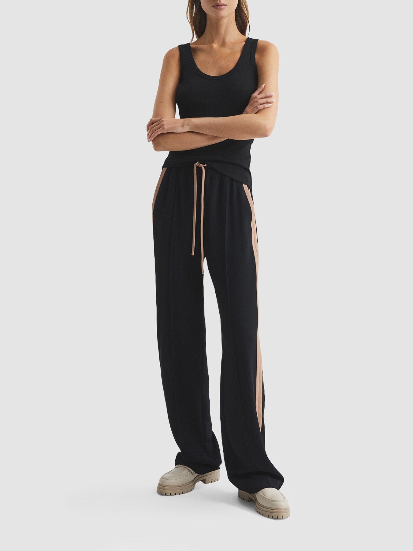 Violet Scoop Neck Jersey Vest Top