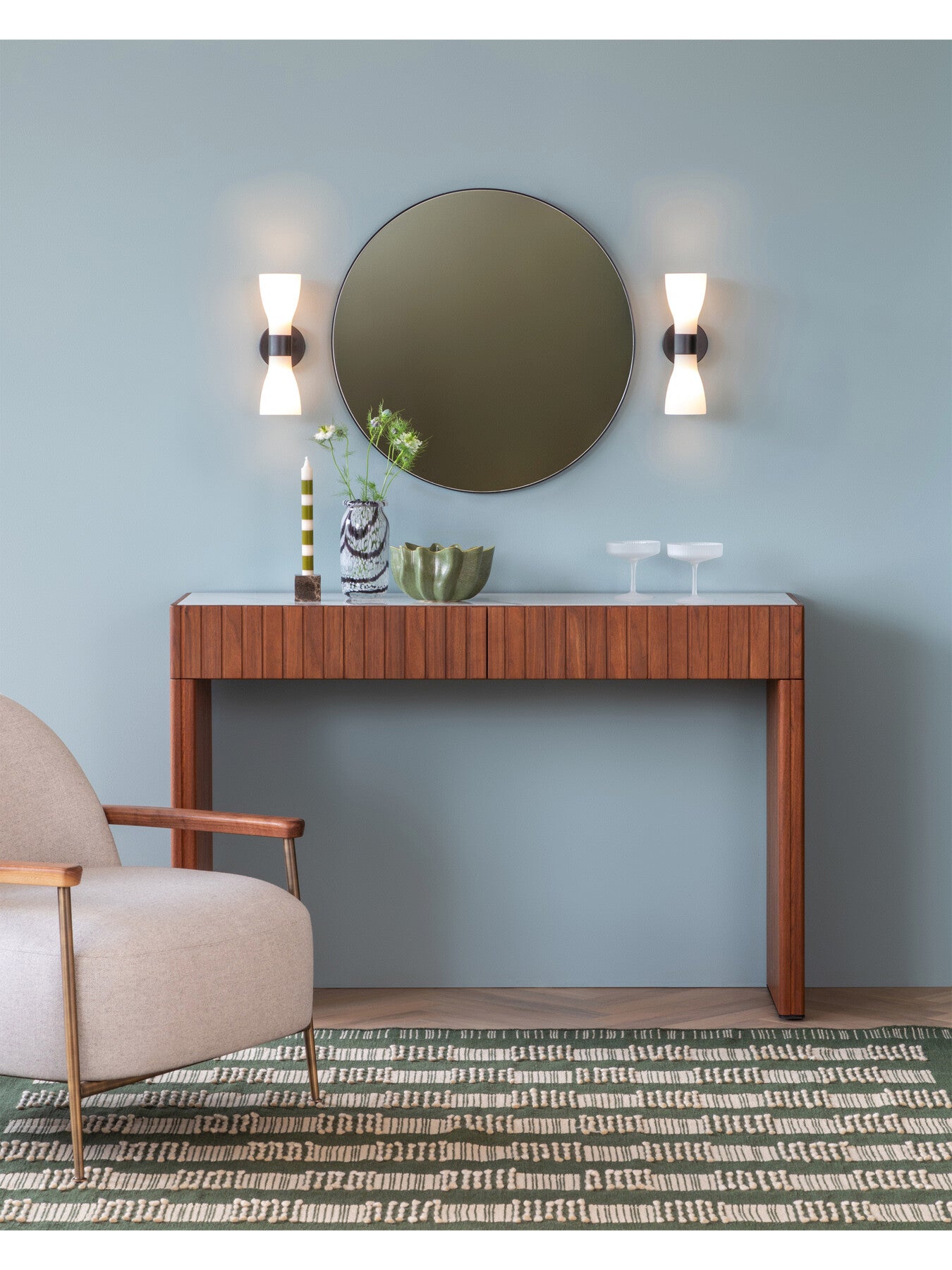Ophelia Double Wall Lamp Matt Black
