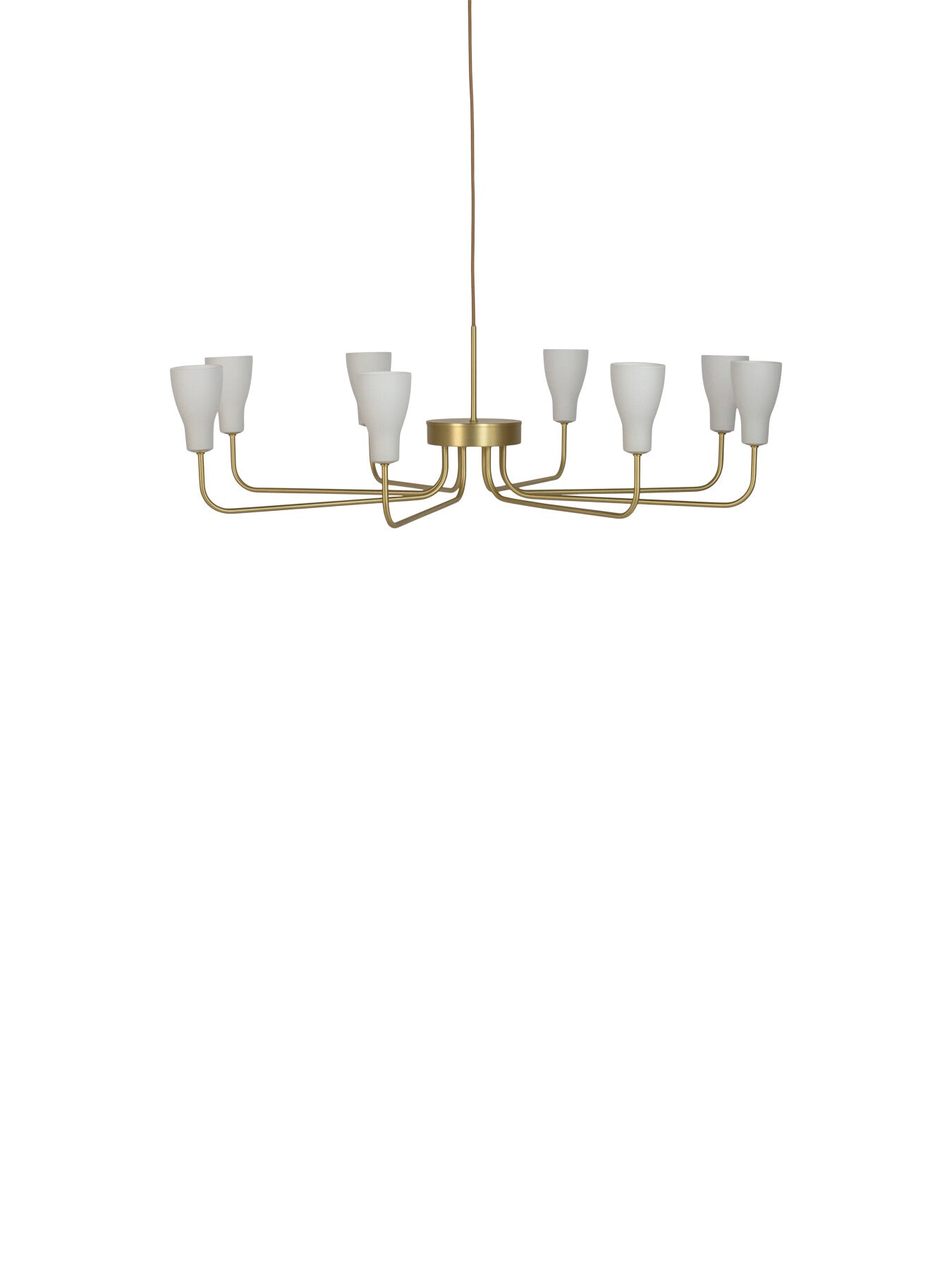 Ophelia 8 Arm Chandelier Brushed Brass