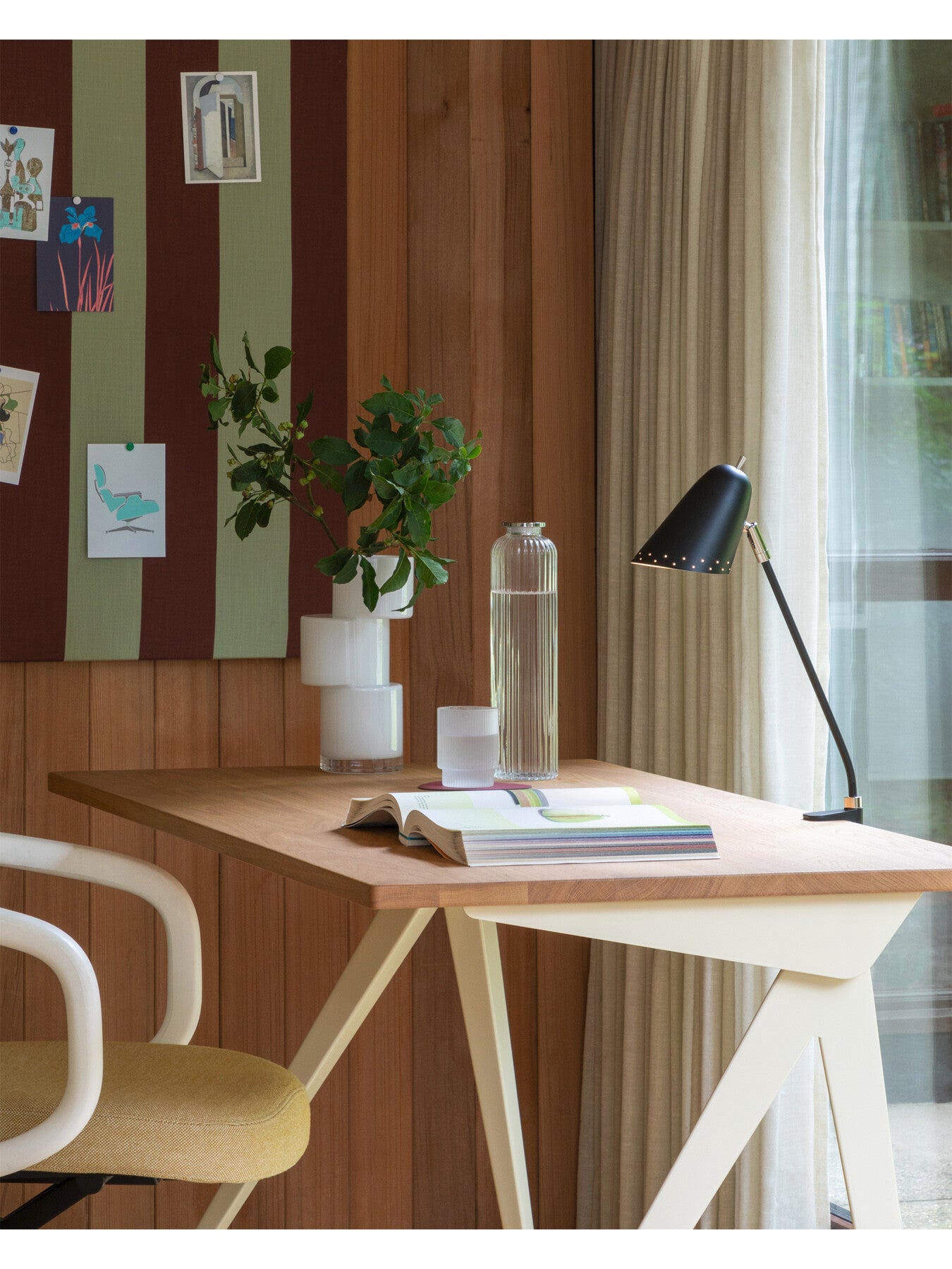Helsinki Long Arm Clamp Wall/ Table Lamp Black