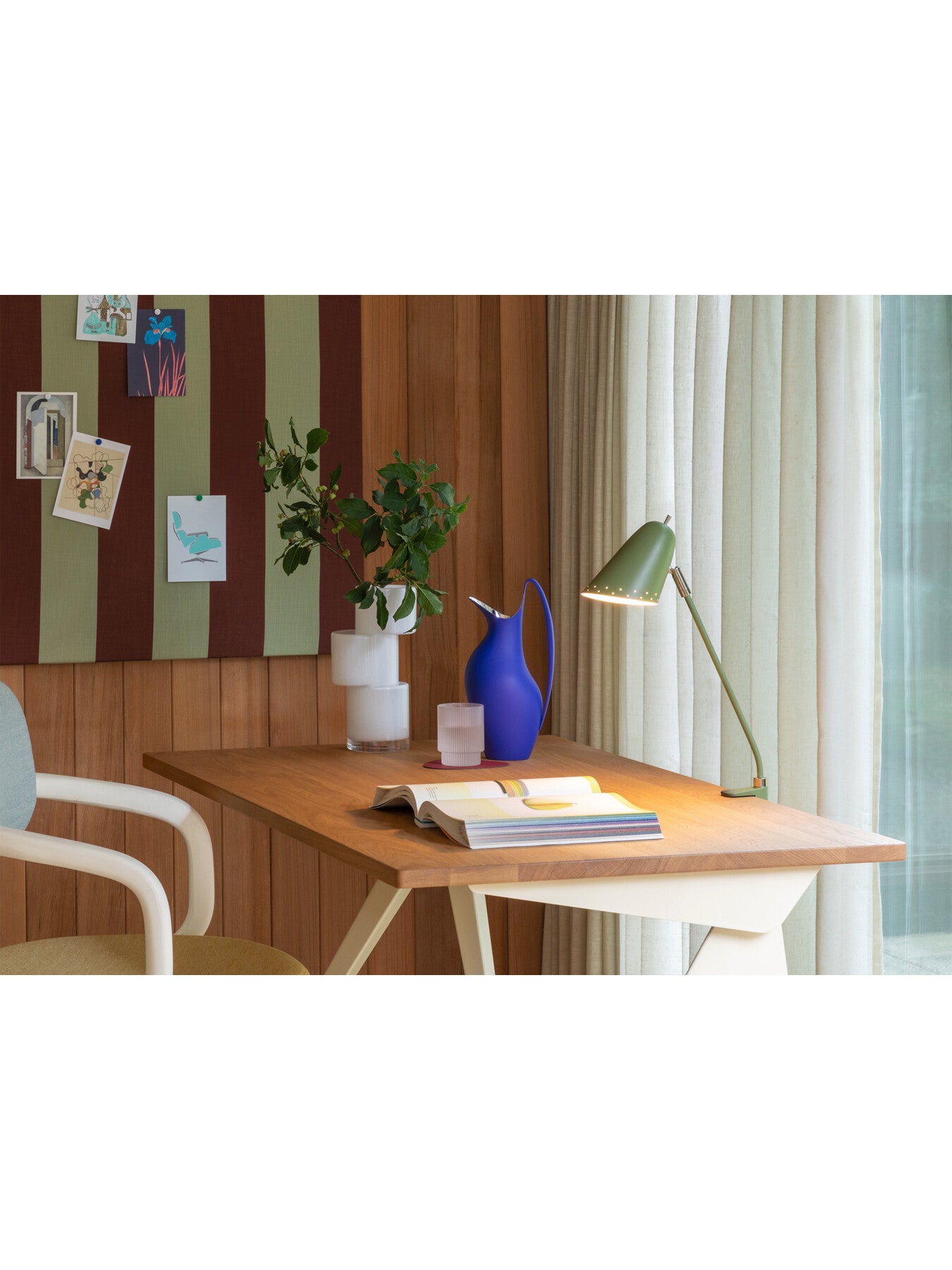 Helsinki Long Arm Clamp Wall/ Table Lamp Sage