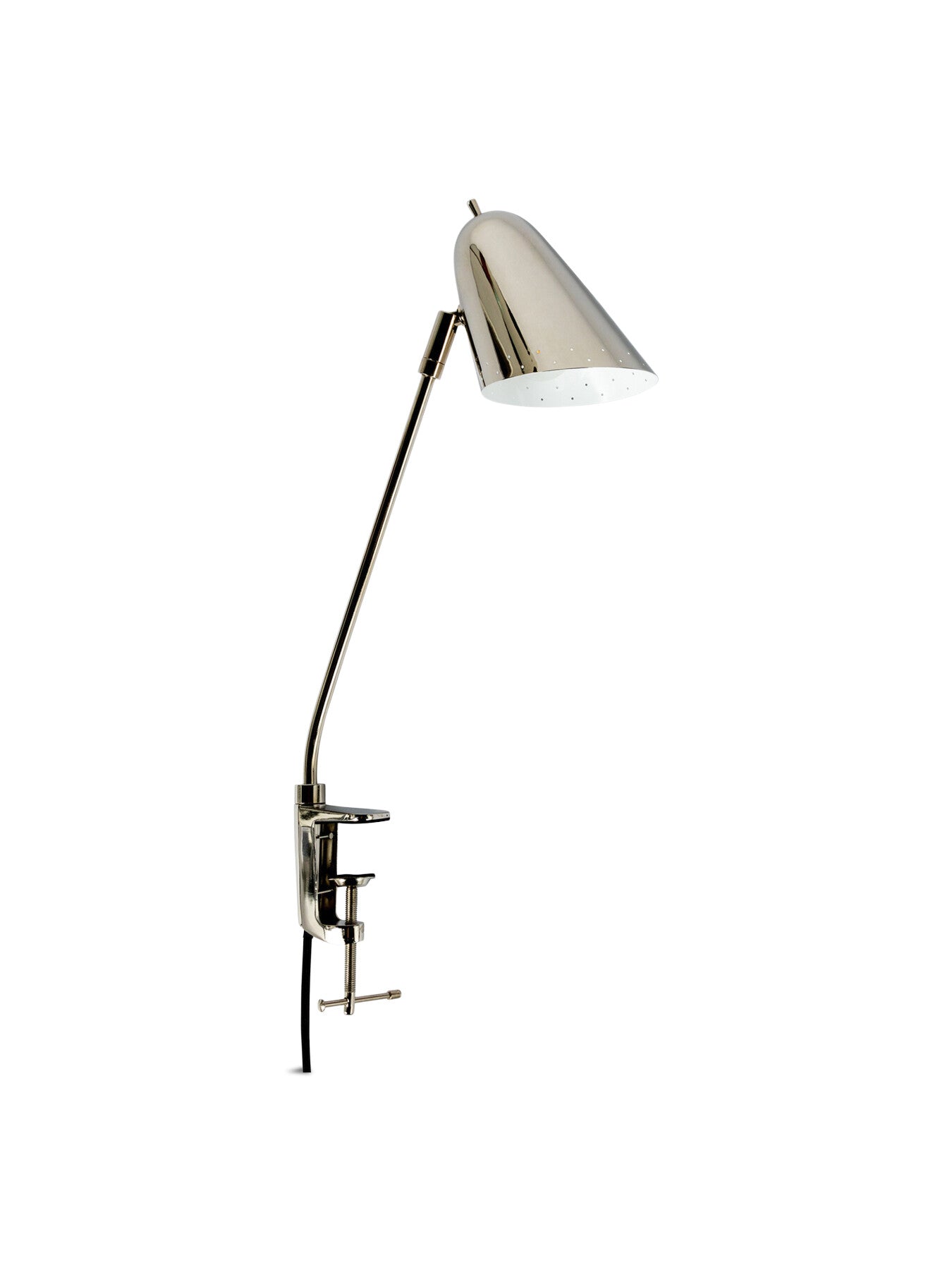 Helsinki Long Arm Clamp Wall/ Table Lamp Chrome