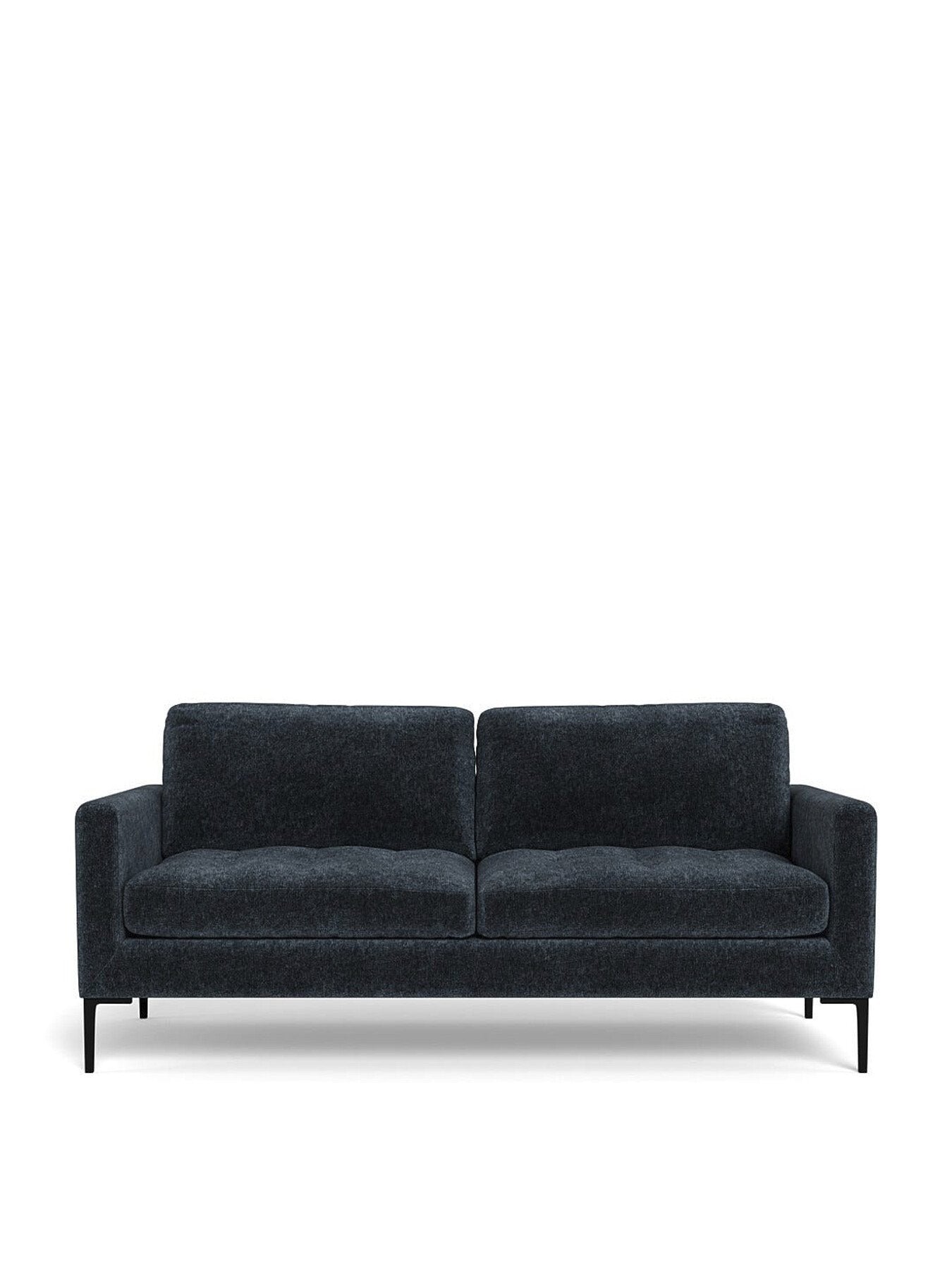 Eton 3 Str Sofa Boucle Velvet Space Black Feet