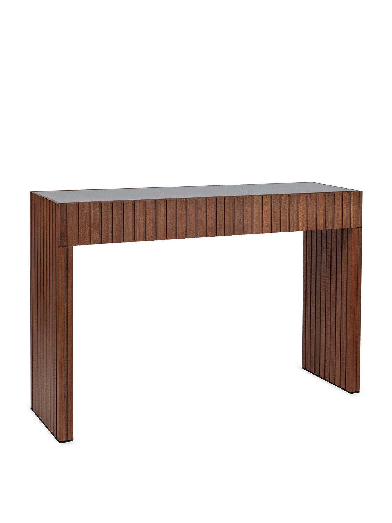 Riga Walnut Console with Ceramic