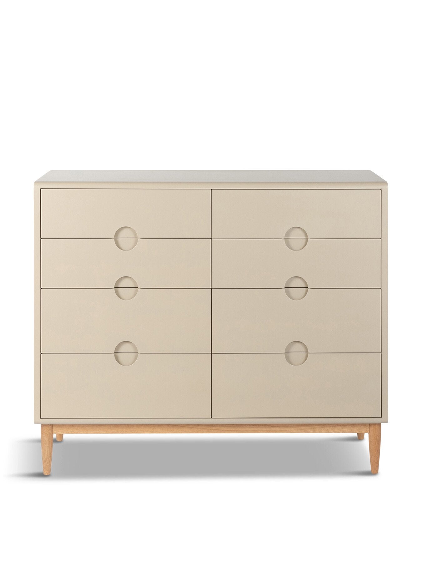 Amira Wide Chest of Drawers Painted Oatmeal