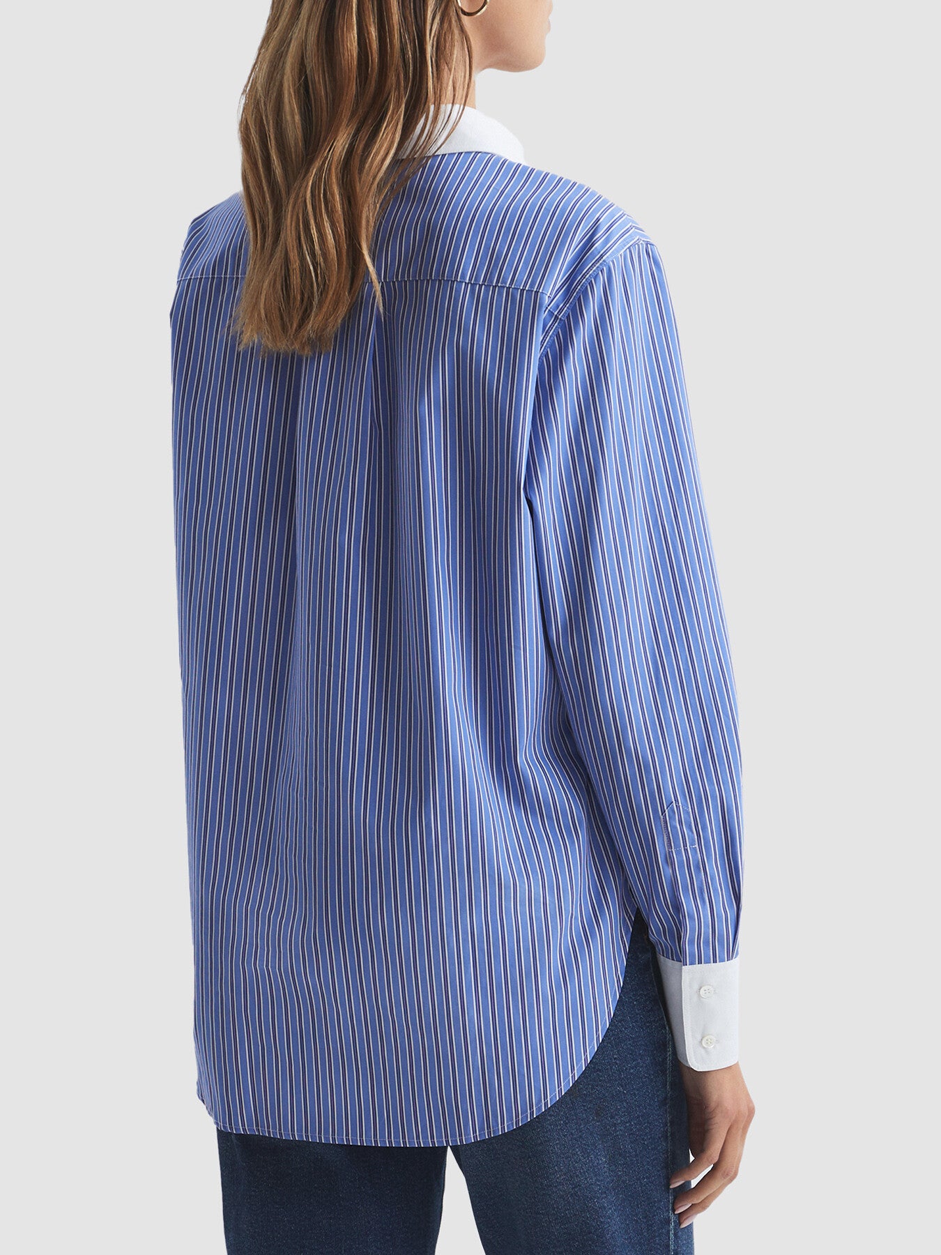 Grace Contrast Stripe Collared Shirt